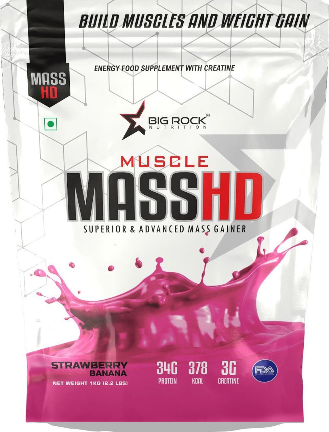 Image of BIG ROCK NUTRITION Advance Mass HD Gainer Weight Gainers /Mass Gainers