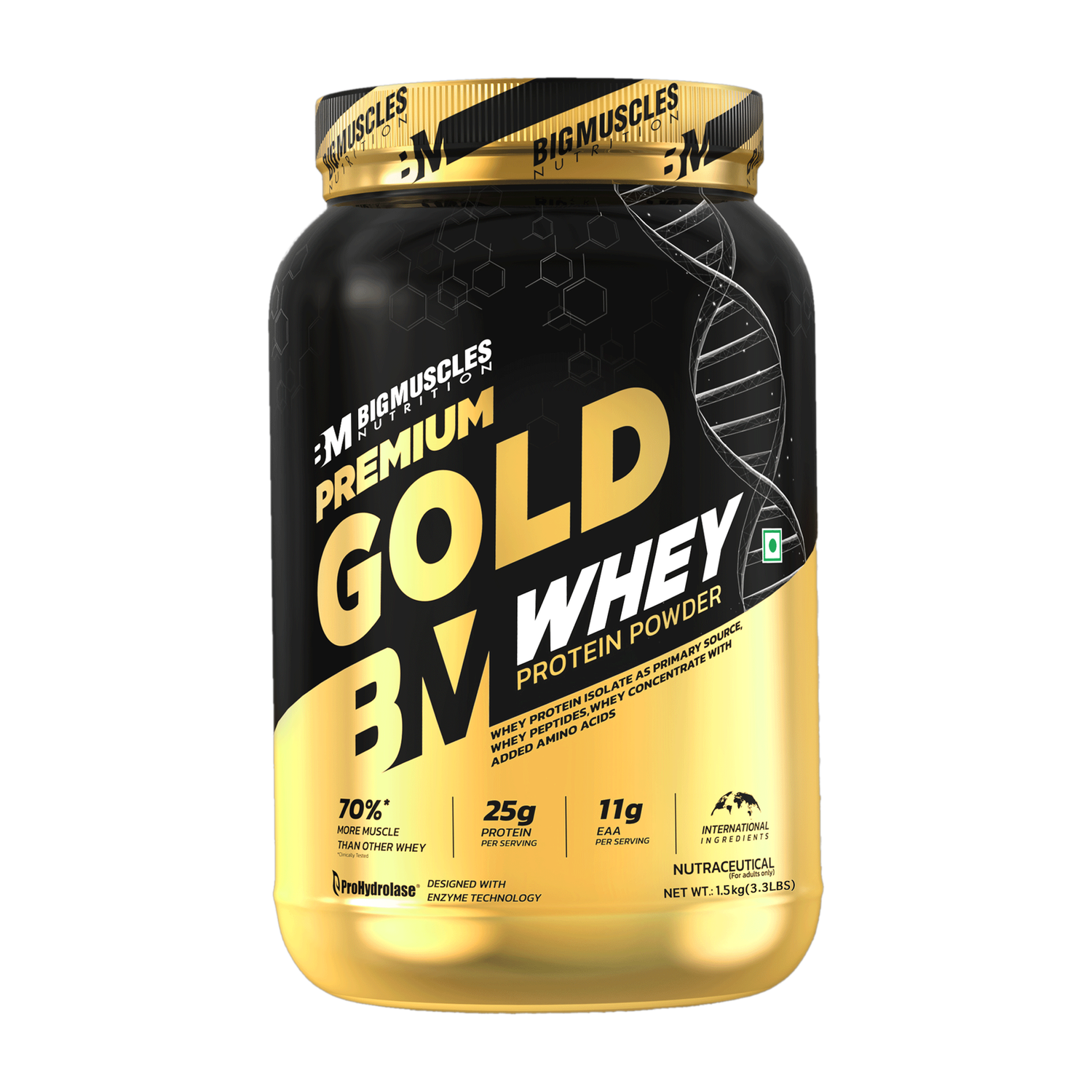BIGMUSCLES BIGINMUSCLES Premium Gold Whey Protein 1.5 kg