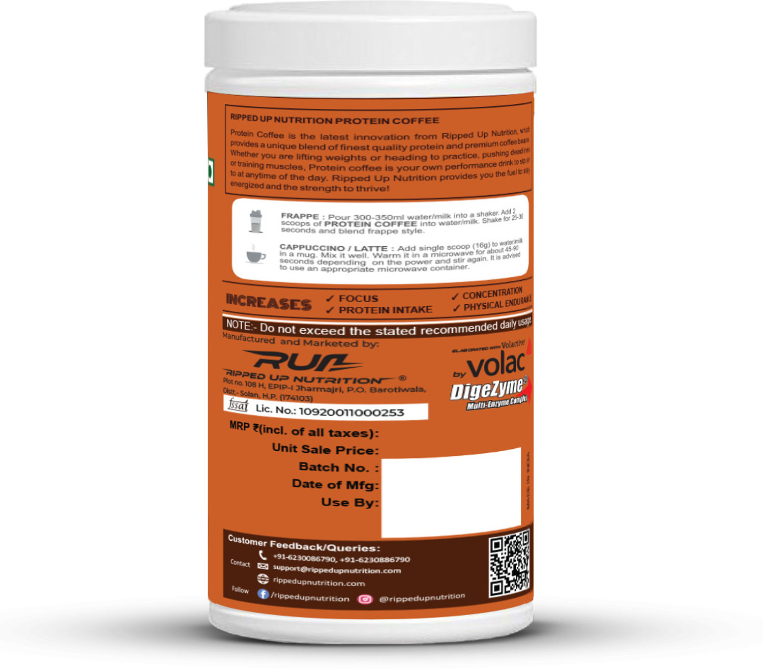 Image of Ripped Up Nutrition Protein Cofee Mocha Whey Protein