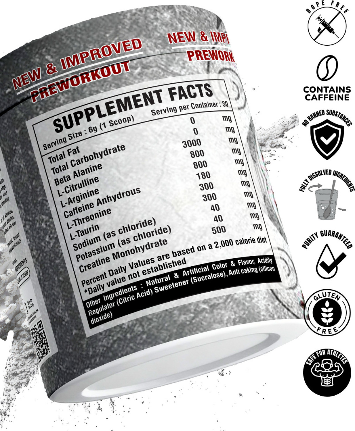 Image of Muscle Weapon Sychotic Preworkout Supplements, 30 Servings, Energy, Focus, Pump, Power Pre Workout