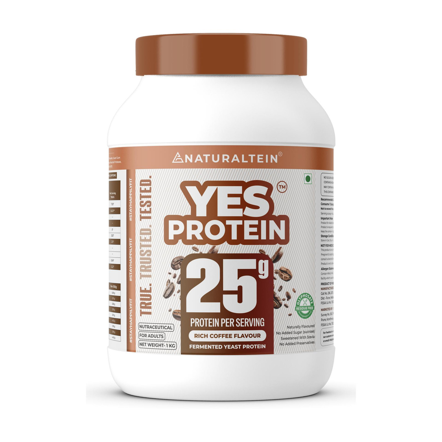 Image of NATURALTEIN Fermented Yeast Protein Powder | 25g Protein Per Scoop | Vegan Plant Protein Plant-Based Protein