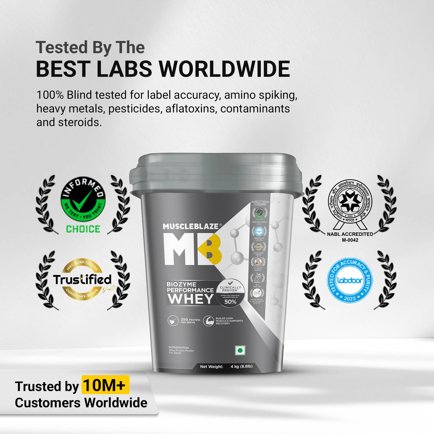 MUSCLEBLAZE Biozyme Performance Whey Protein 25g - Image 4