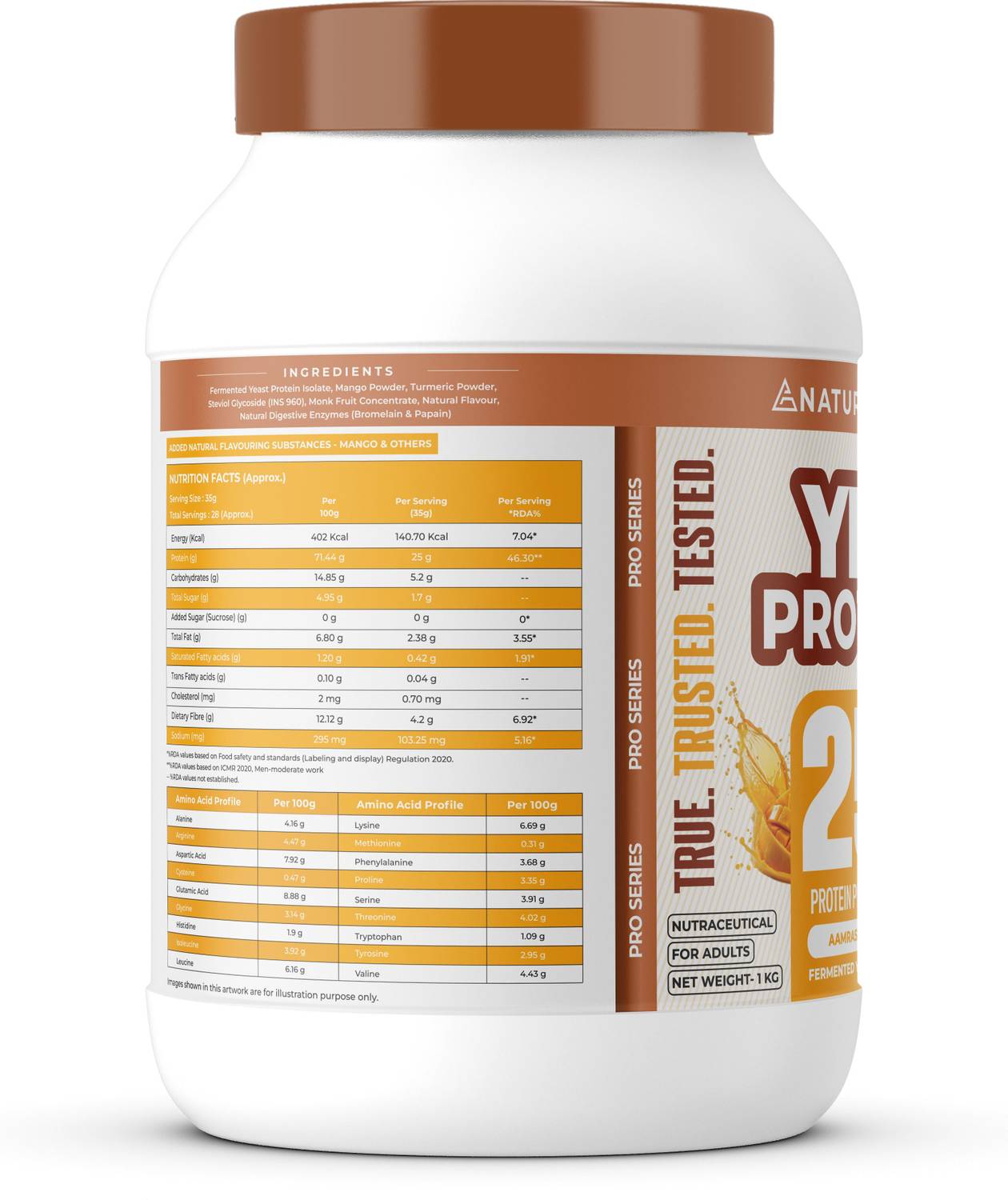 Naturaltein Yeast-Aamras PO2 2kg Protein - Image 4