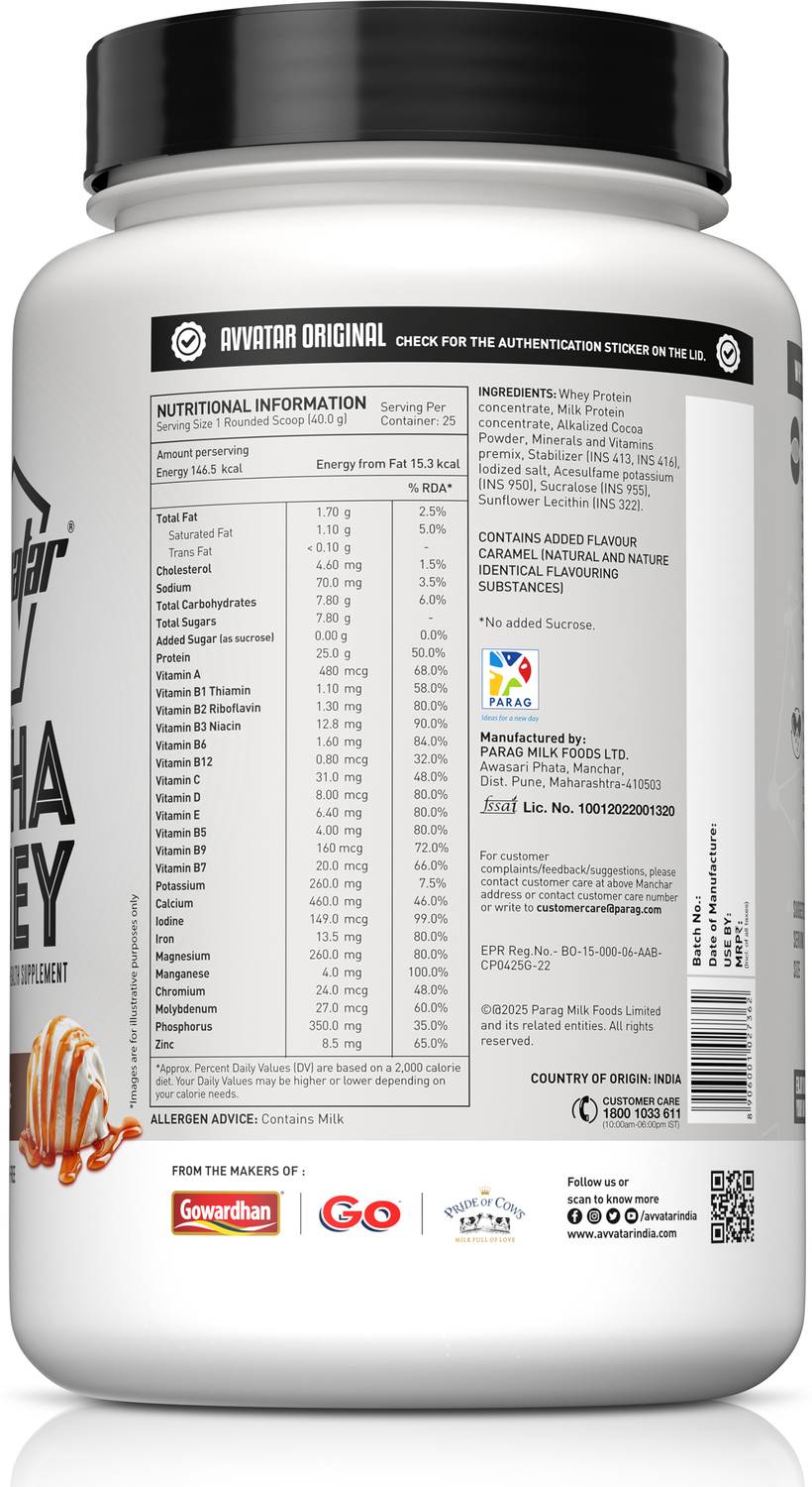 Avvatar Alpha Whey Protein 1 kg - Image 3