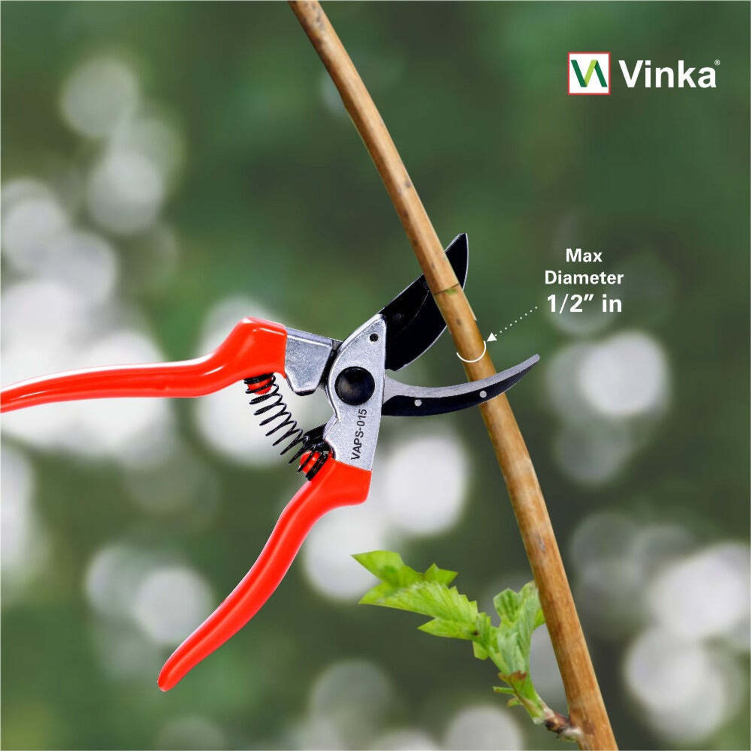 Image of Vinka VAPS-015 Pruning Flower Secateur Cut & Hold, Cuts Stem of Rose and Fruits Bypass Pruner