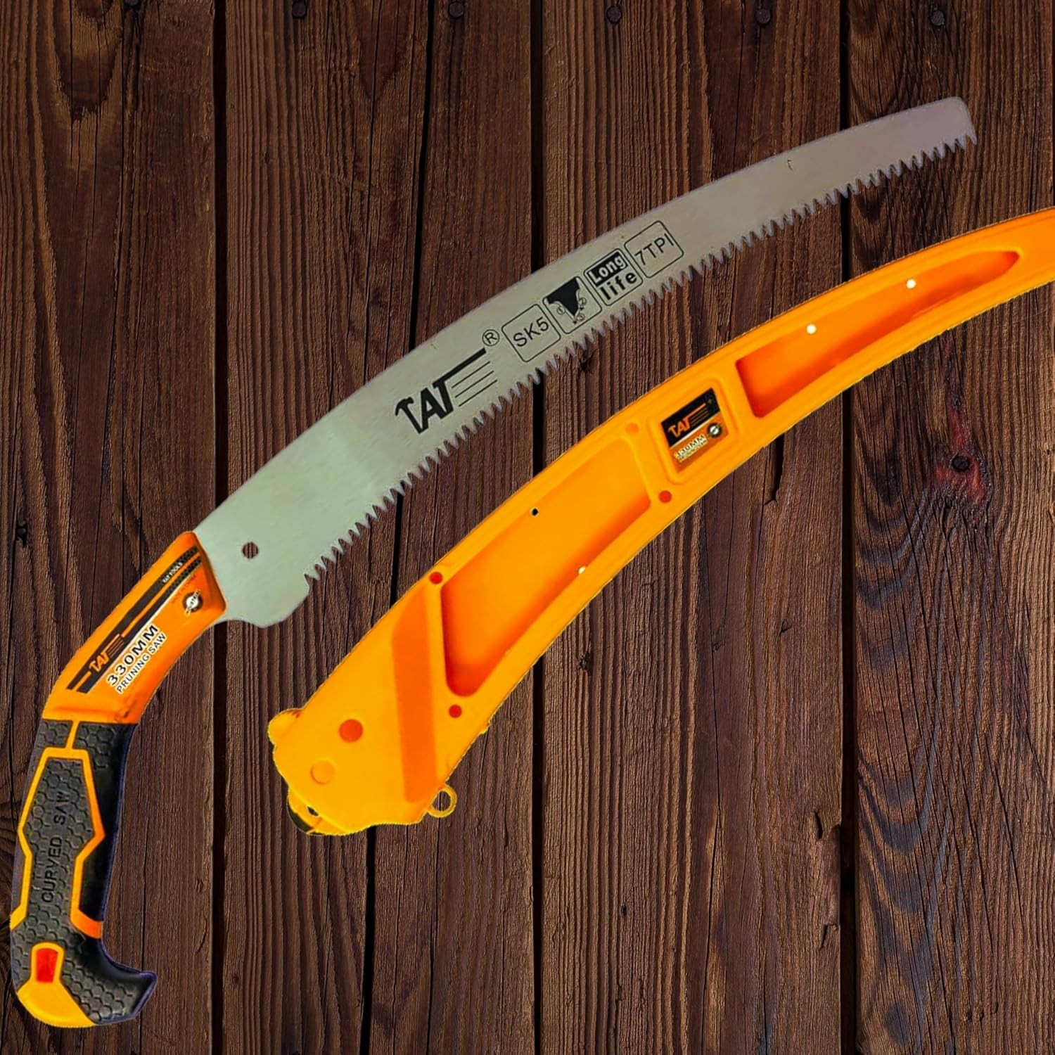 Image of Toolihub 330mm Hand Saw Heavy saw with Smart Cover Bypass Pruner