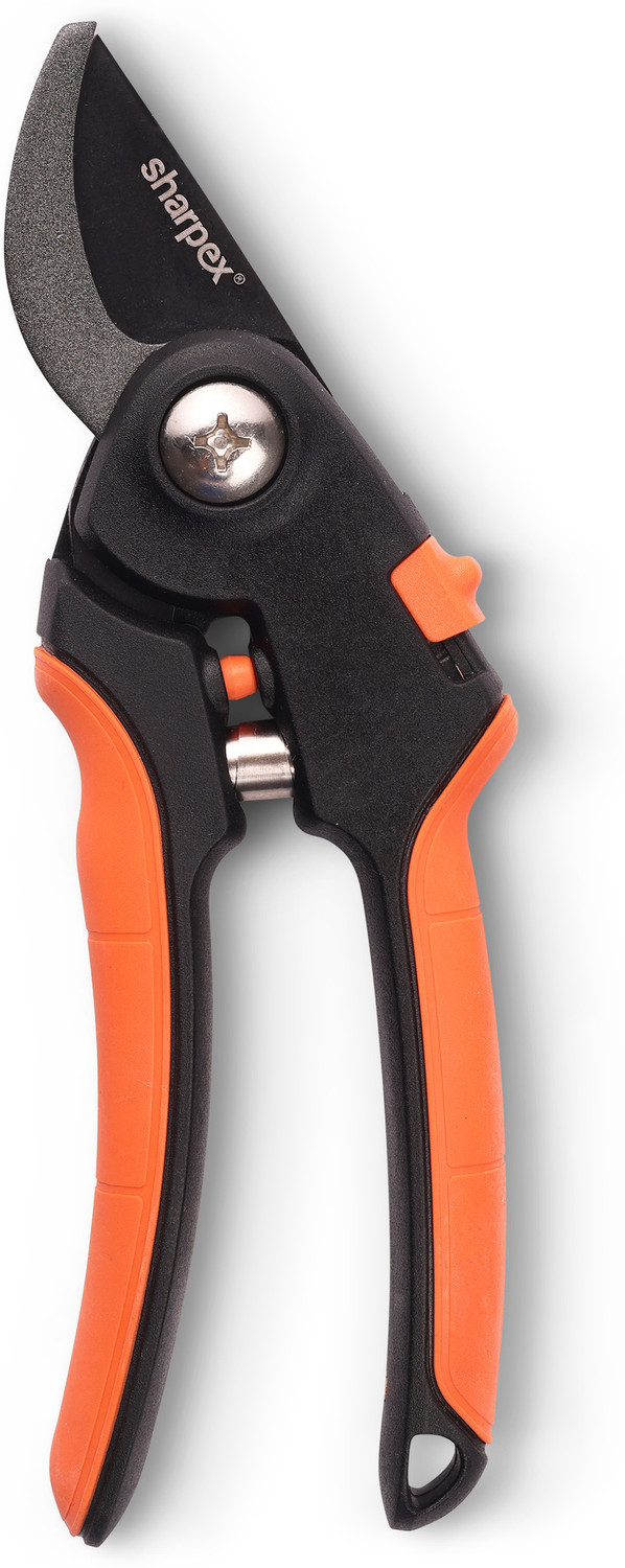 Image of Sharpex SHREXP3 8-Inch Bypass Pruning Shears - SK5 Carbon Steel, Teflon Blade for Garden & Trim Bypass Pruner
