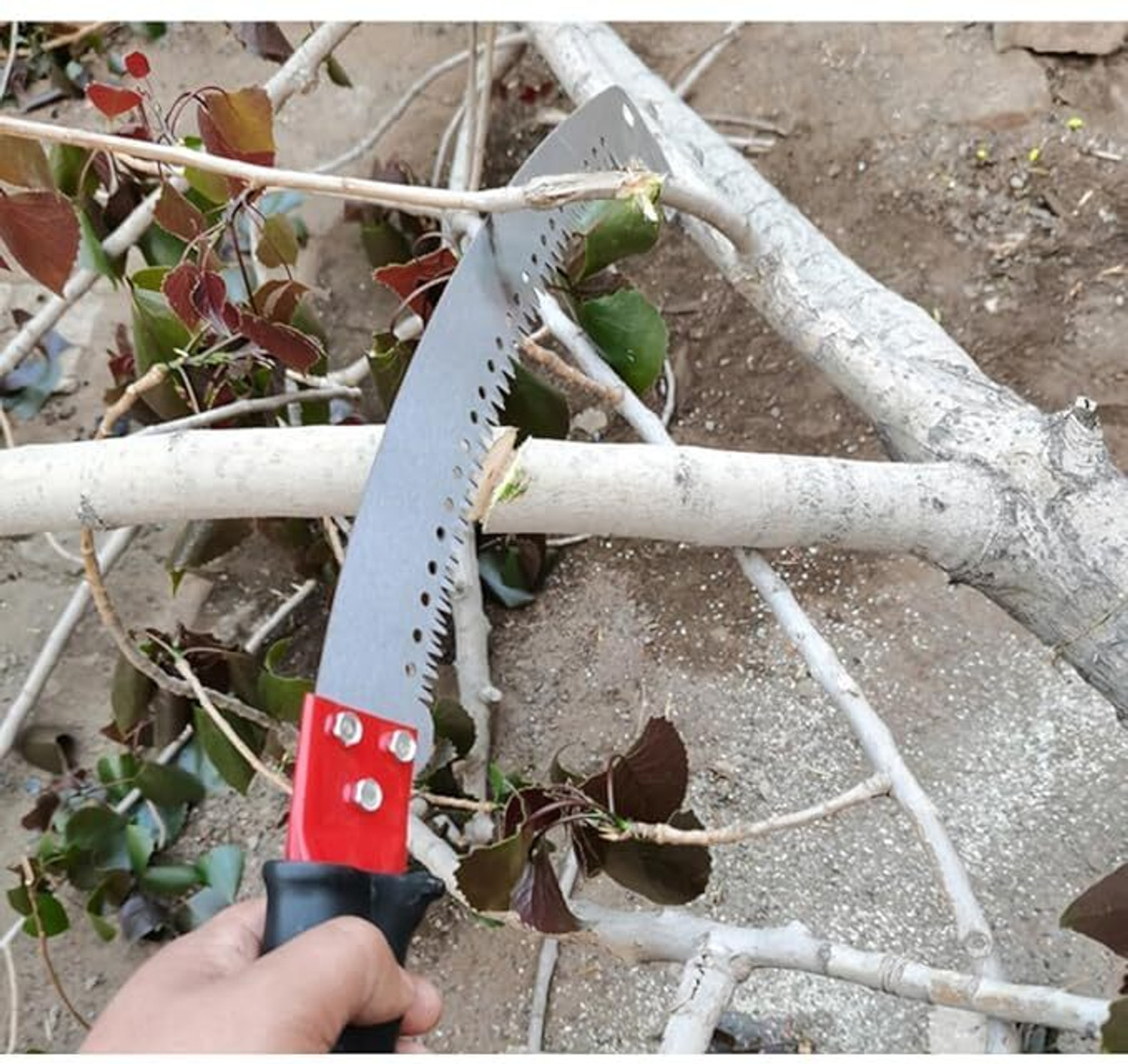 Image of Udyanika Wood Cutter Pruning Saw | Tree Cutter Tool With Extendable Pole Fixing Slot | Hand Saw With Dual side Teeth and Stable Firm Grip Bypass Pruner