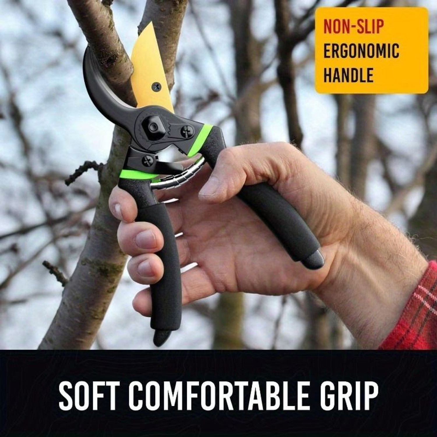 Image of Jaccfy Gardening Scissors Plants Scissor Green Gardening Cutter | Plant Cutter for Home Garden Bypass Pruner
