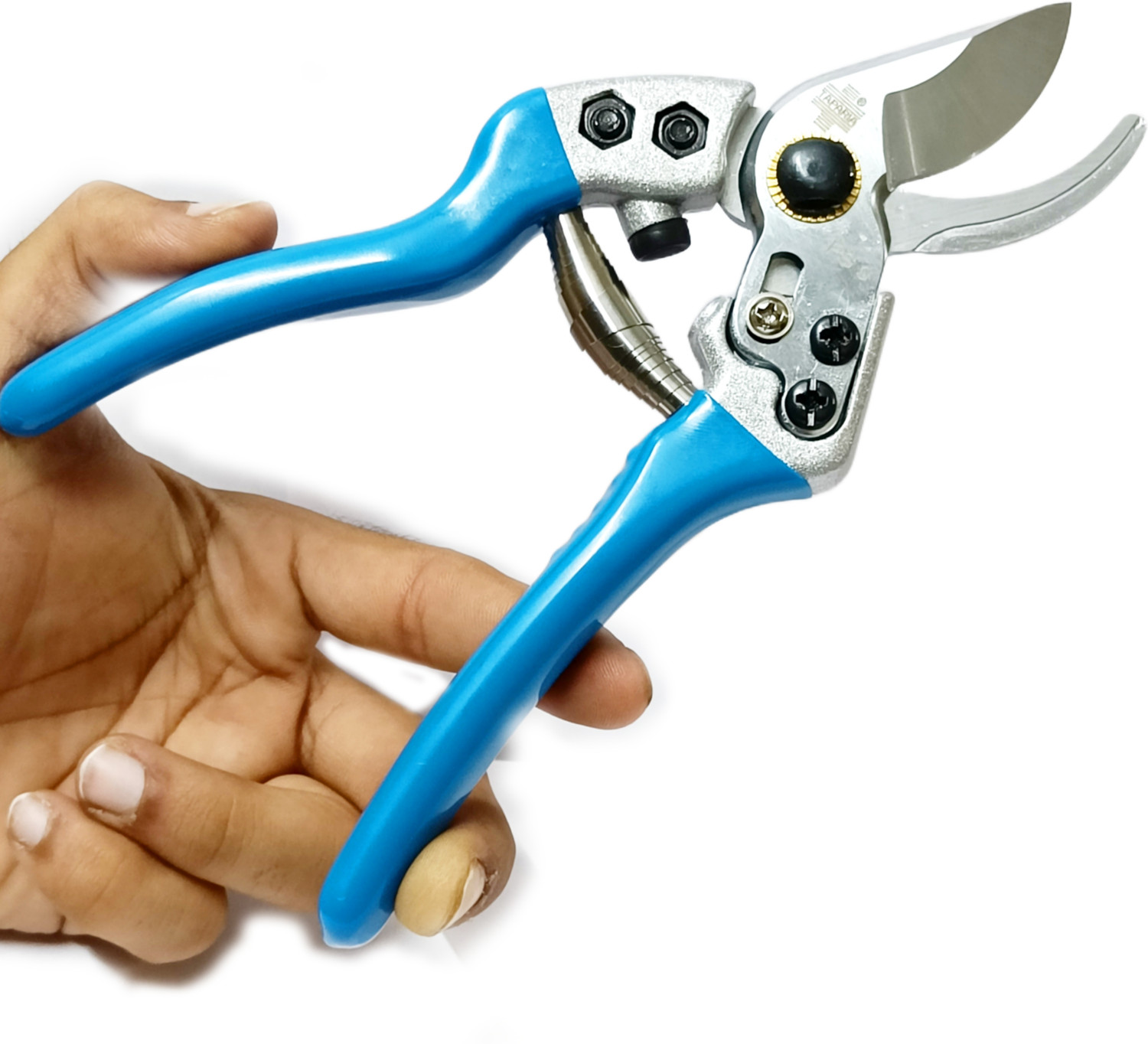 Image of taparia Pruning Shear 9-inch Gardening Tool Scissor Garden sharp cutter with Grip Handle Garden Scissor Plant Branch Cutter Anvil Pruner