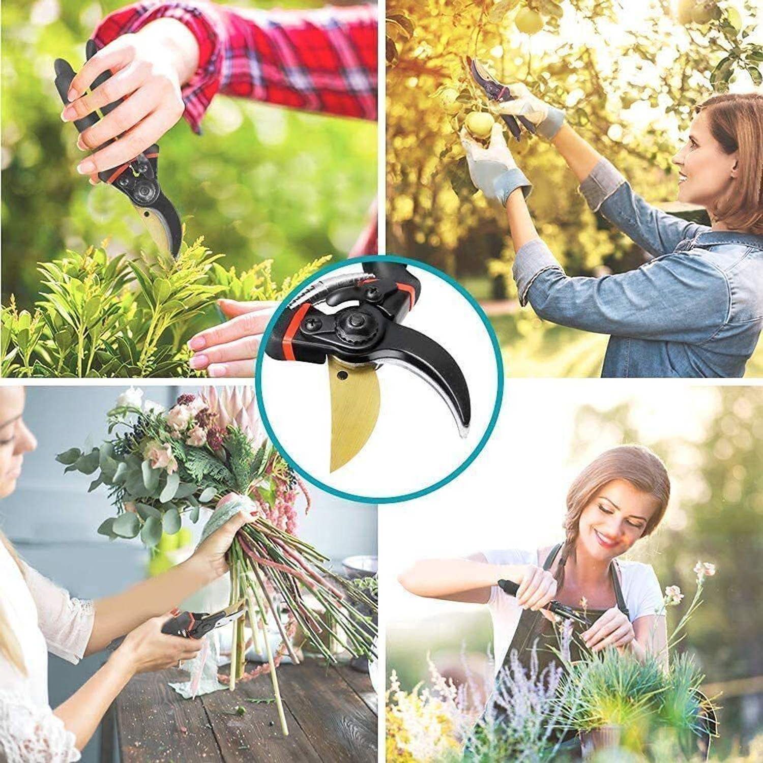 Image of Harboan Gardening Scissors Plants Scissor Gardening Cutter | Plant Cutter for Home Garden Bypass Pruner