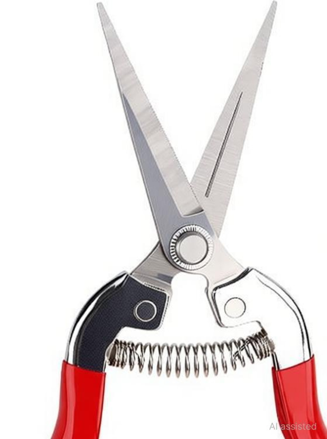Image of Zwhites UGI-104 Scissors 3mm Cutting Premium Pruning Grape Clipper Stainless Long Straight Curved Hand Pruning Shear 8'' Pruners Bypass Pruner