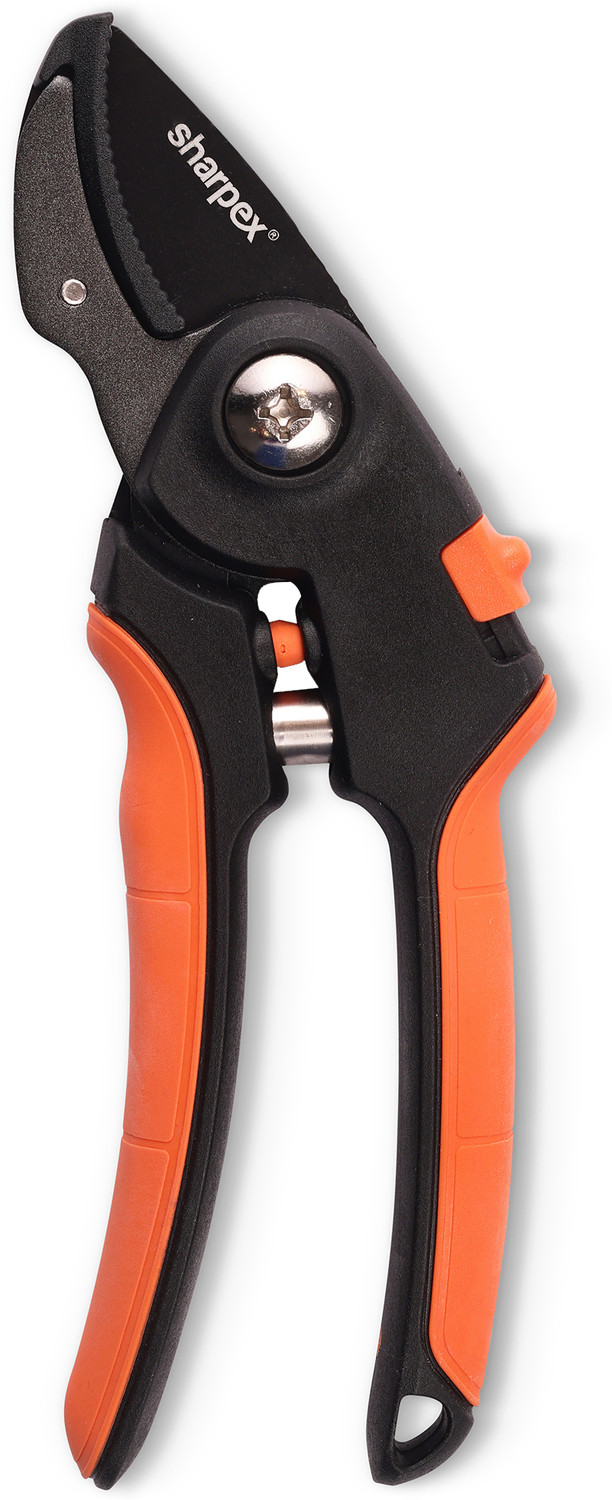 Image of Sharpex SHREXP3 Sharpex Anvil Pruning Shears - Carbon Steel Blades, Cuts Branches ≤1 Inch Bypass Pruner