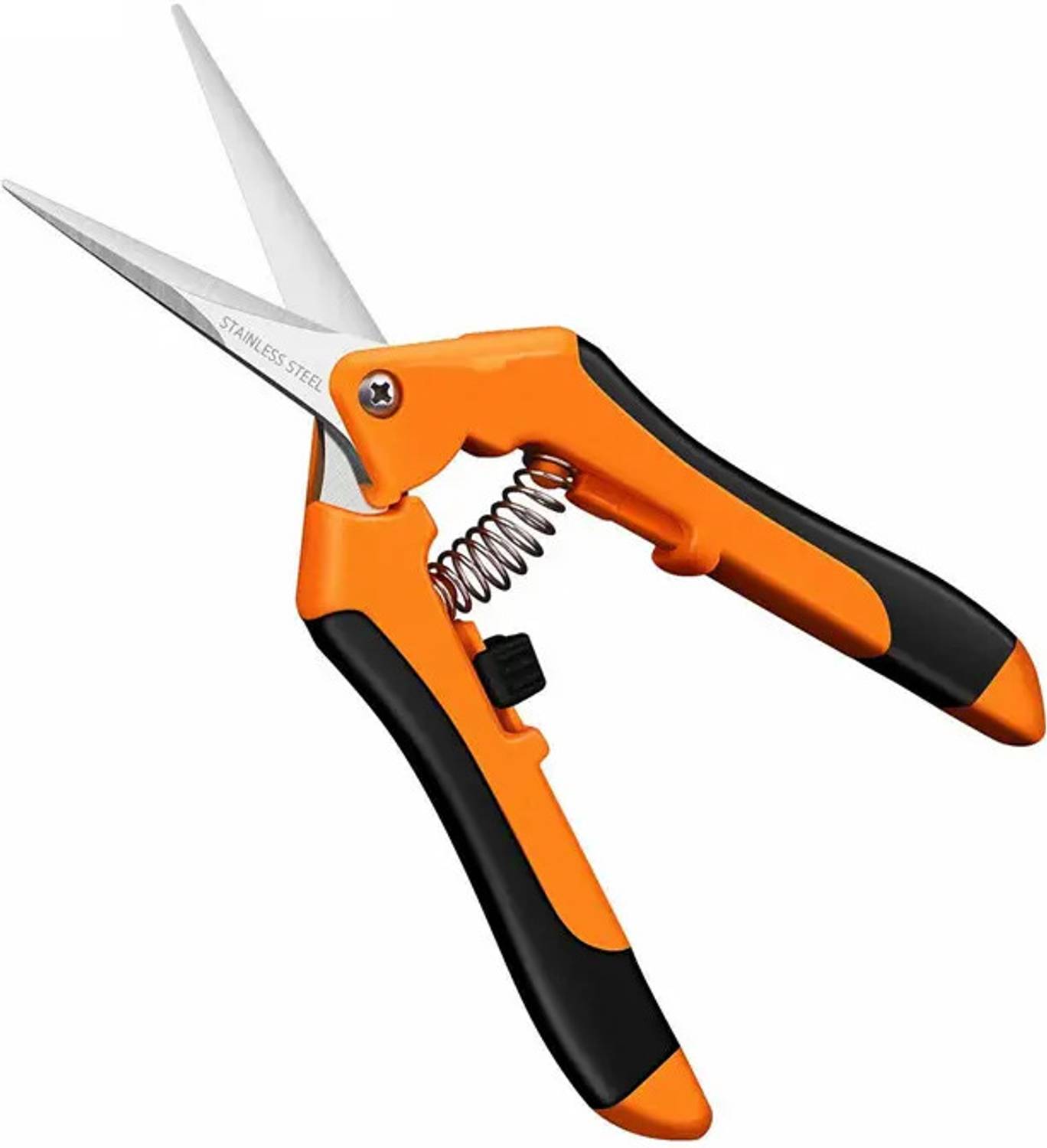 ANADI 6.5 Inch Gardening Scissors Hand Pruner Pruning Shear with Straight Stainless Anvil Pruner