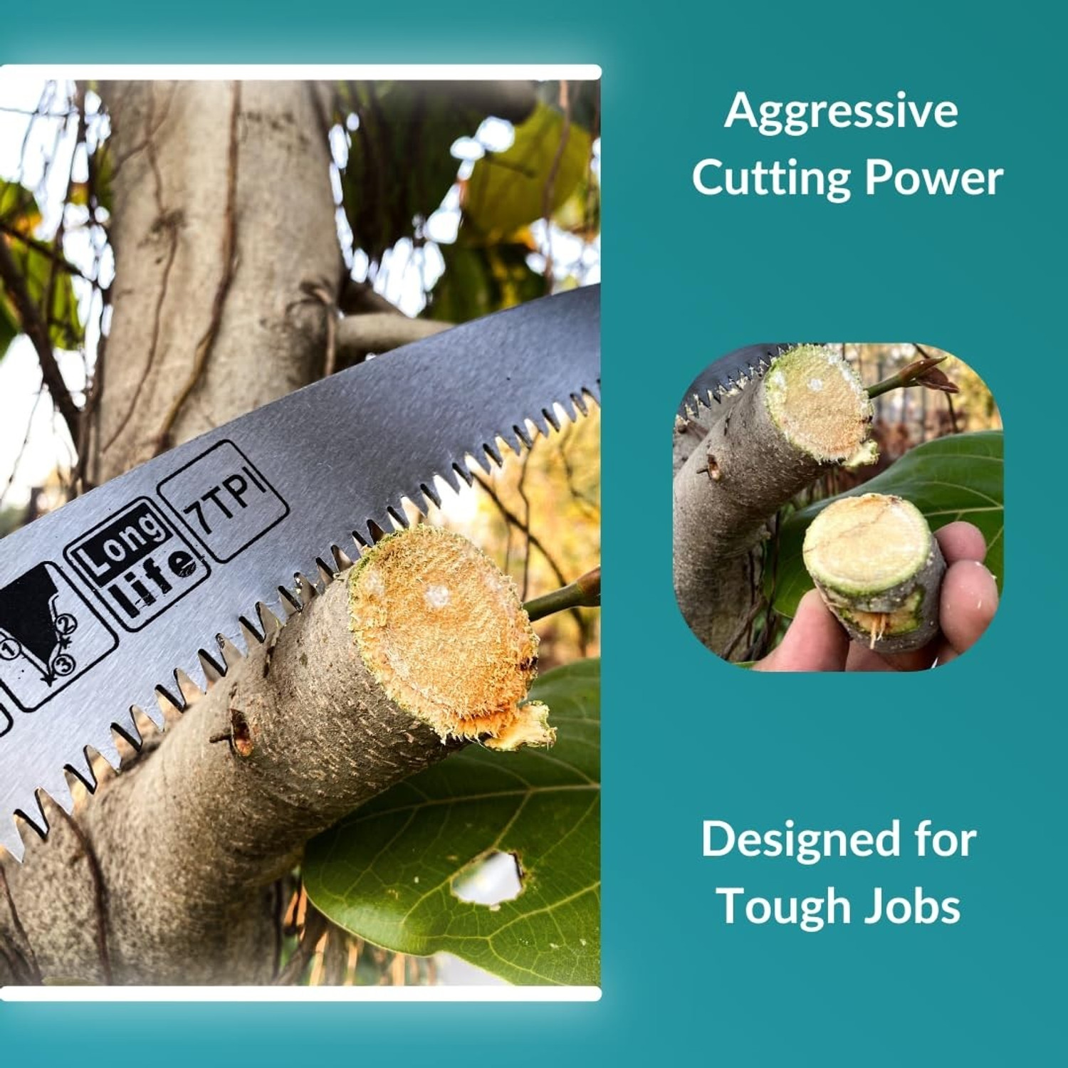 Image of Toolihub 330mm Hand Saw Heavy saw with Smart Cover Bypass Pruner