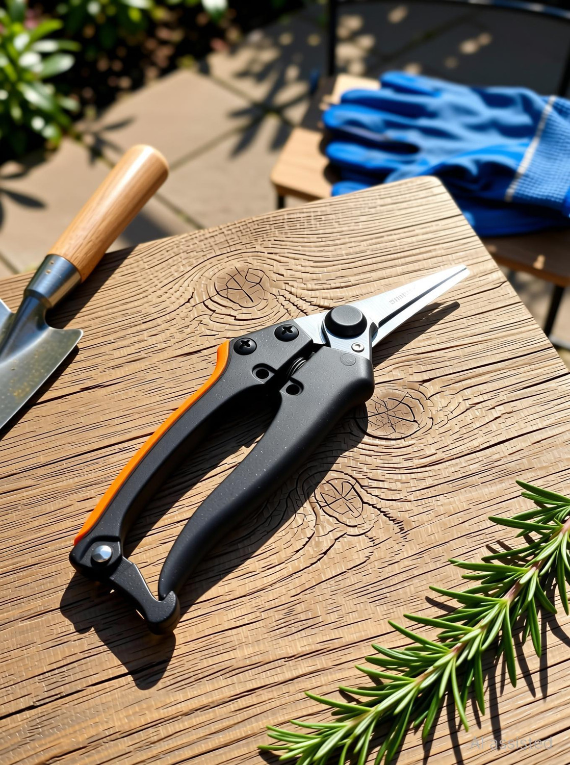 Image of Sharpex SHREXP3 Heavy-Duty Professional Pruning Shears - Nylon Handle, SK5 Carbon Steel Blade Bypass Pruner