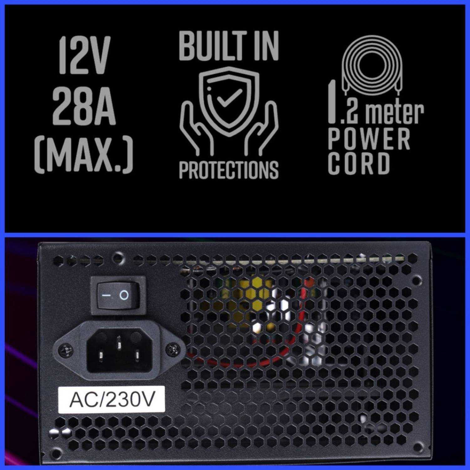 ZEBRONICS Premium Power Supply ZEB-ZS500 500 Watts Computer PSU
