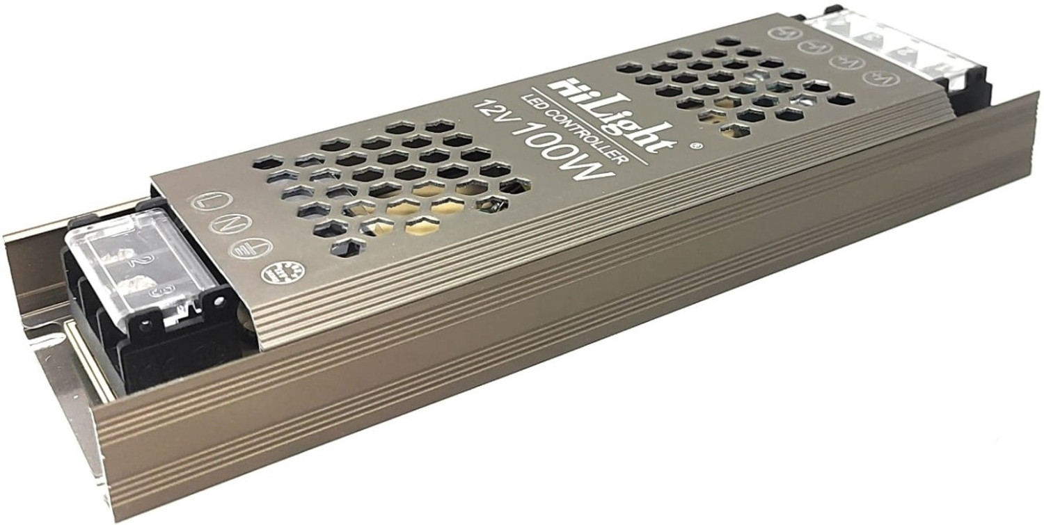Image of TRP Traders 12V 8 Amp SMPS DC Switching Power Supply for CCTV and LED Light 1 year Warranty 100 Watts Computer PSU with 2 SATA Cables