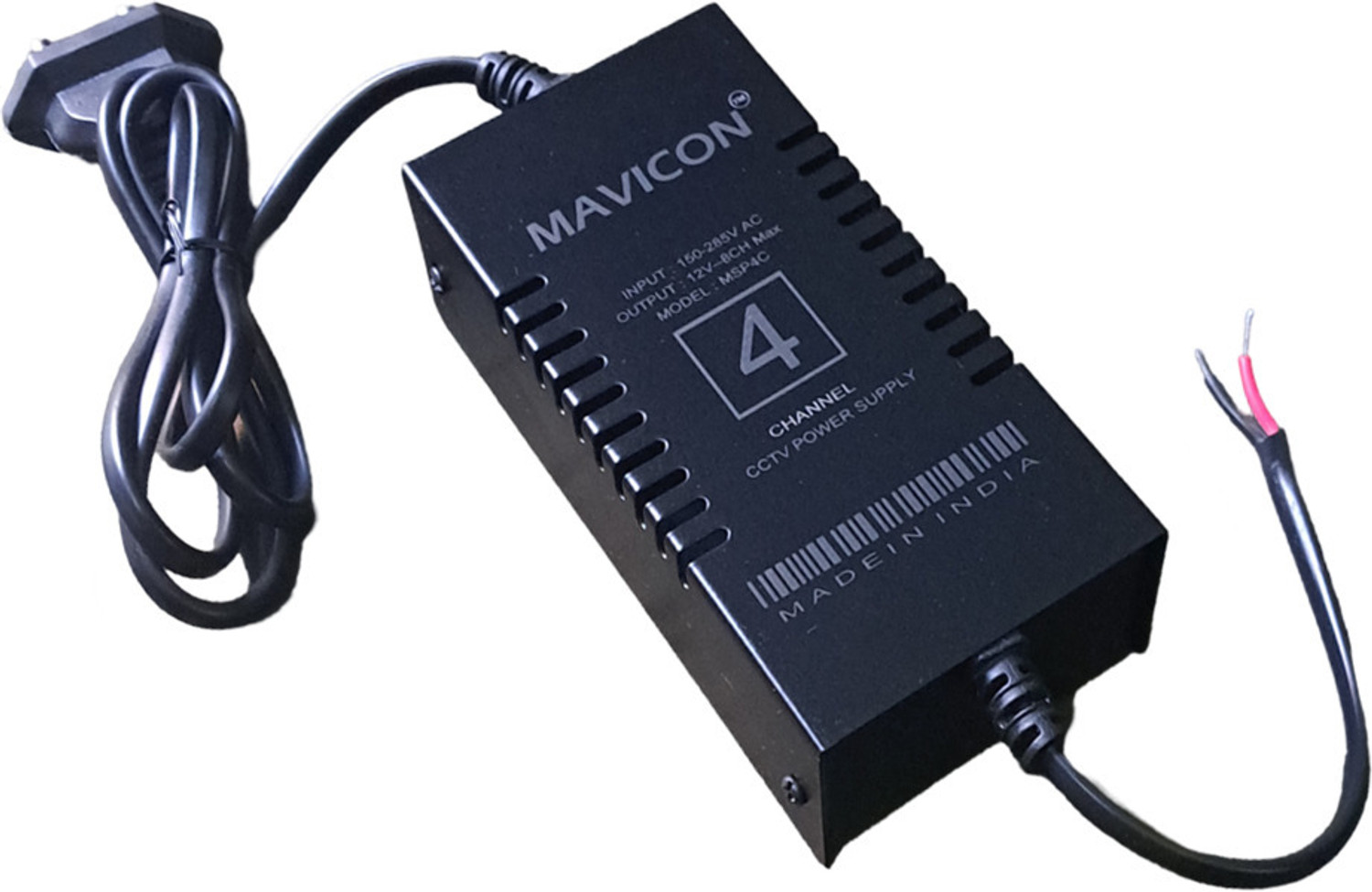 Image of MAVICON 4 channel smps cctv camera power supply 12v 5a 60w cctv smps 4 channel 60 Watts Computer PSU with 0 SATA Cables