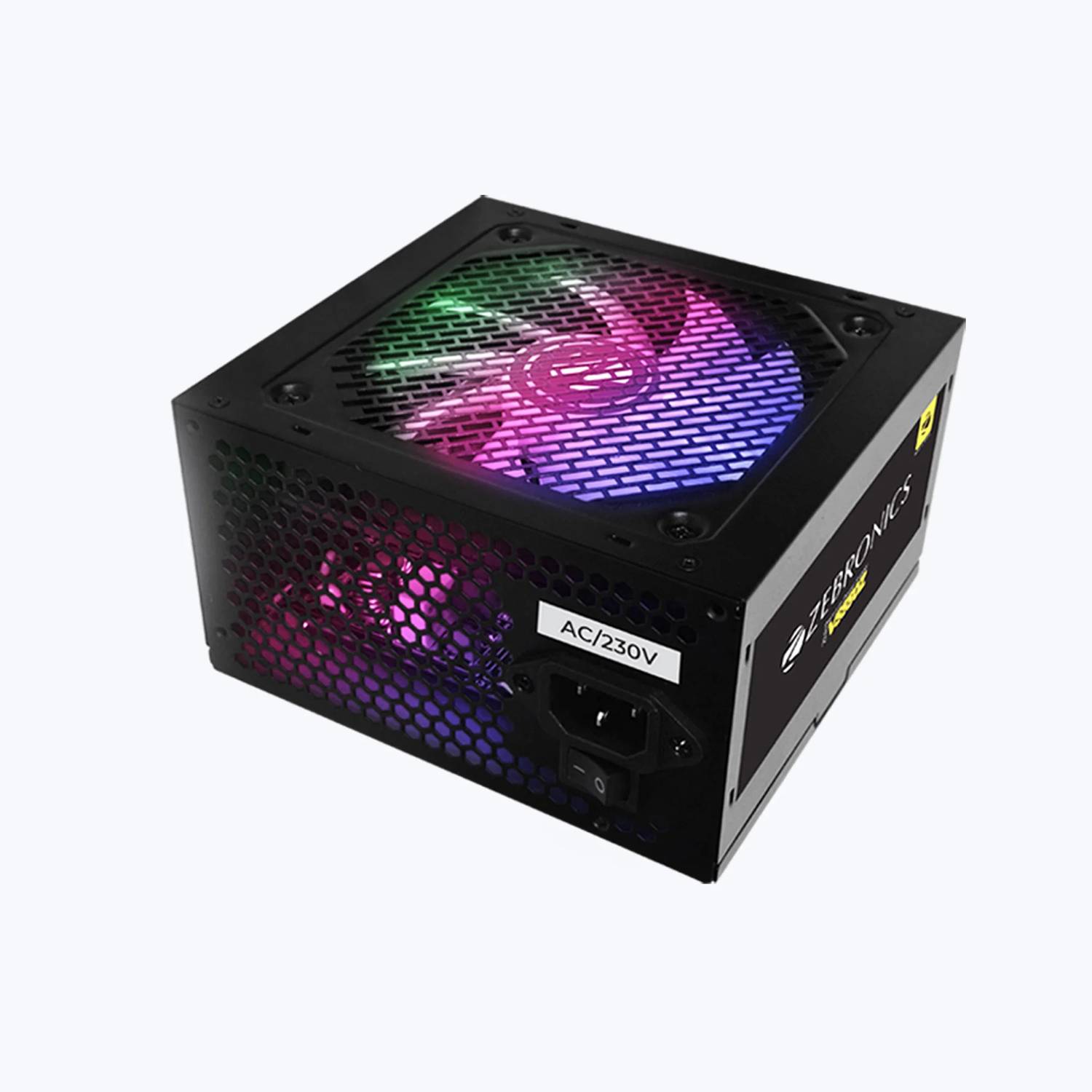 ZEBRONICS VS550Z RGB 550 Watts Gaming PSU with 4 SATA Cables