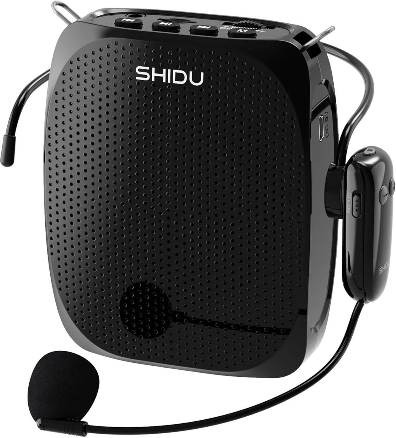 Shidu S615 Mini Voice Amplifier with UHF Wireless Microphone