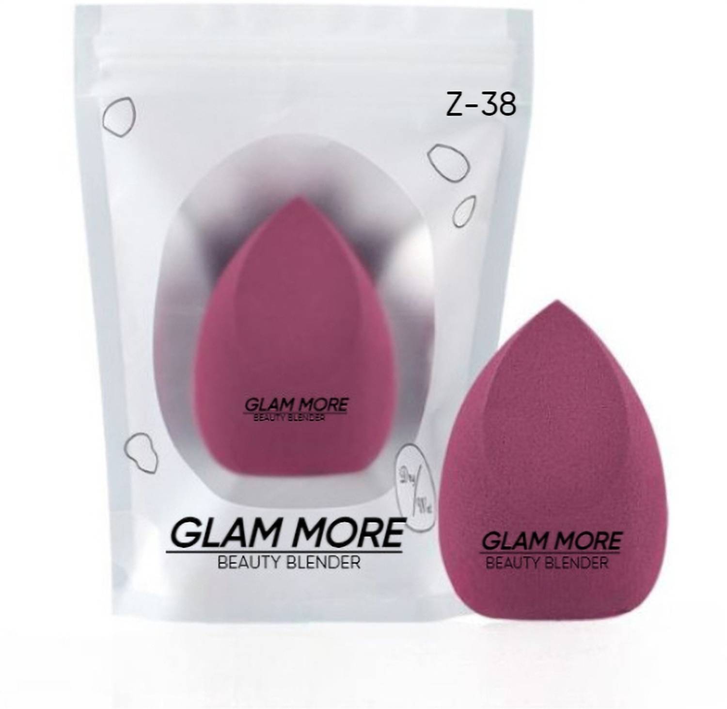 glam more makeup sponge mehroon colour super soft sponge best quality Z-38 — Juicers & Blenders