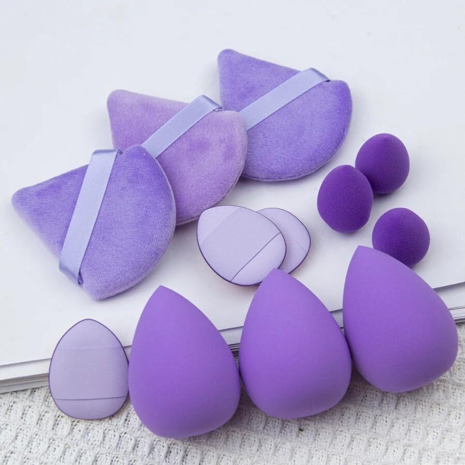 Image of DoDo Girl 12pcs Makeup Puff Small, medium and large combination set