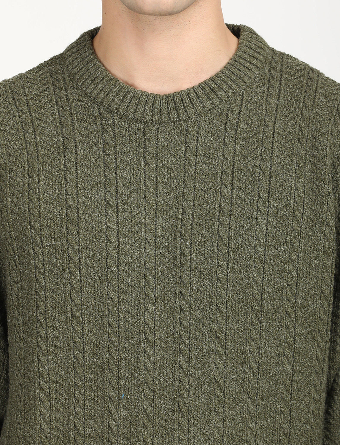 Image of LEVI'S Round Neck Solid Men Pullover