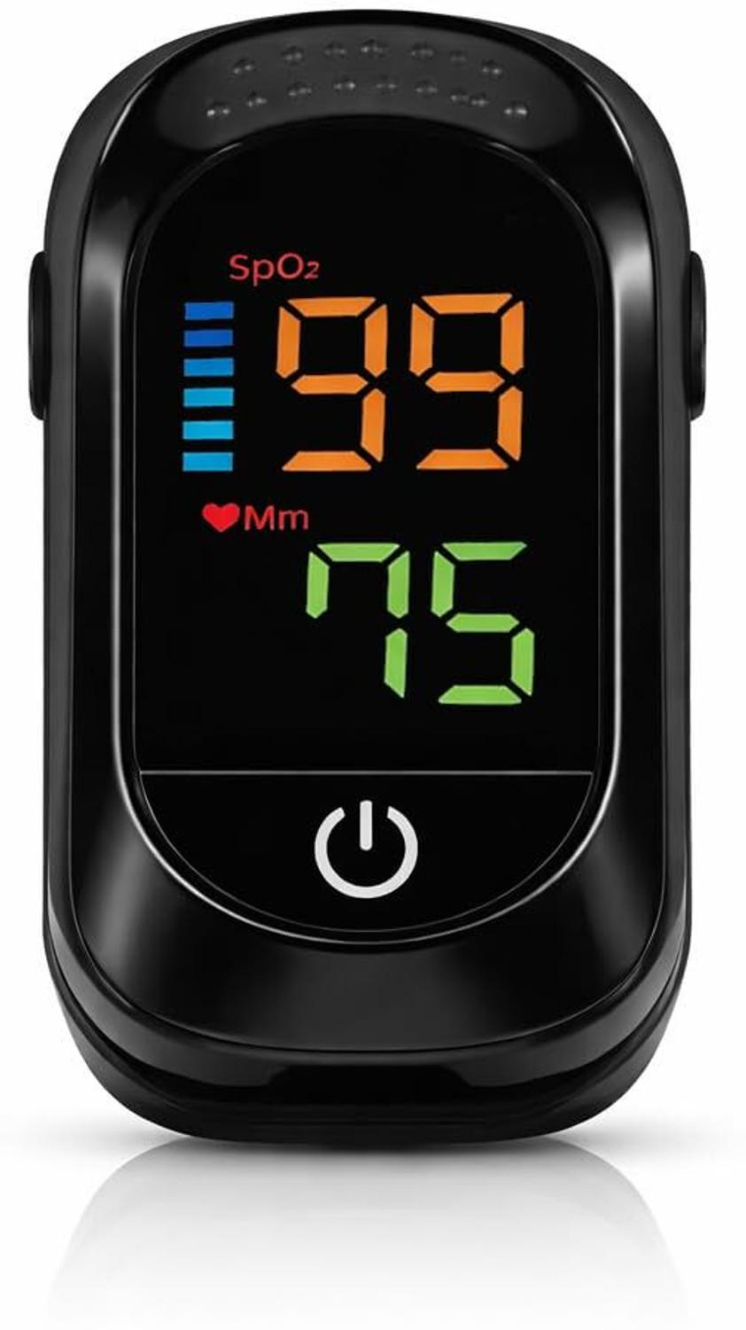 Image of kiaan enterprises Fingertip Pulse Oximeter Oxygen Saturation Heart Rate Monitor Pulse Oximeter