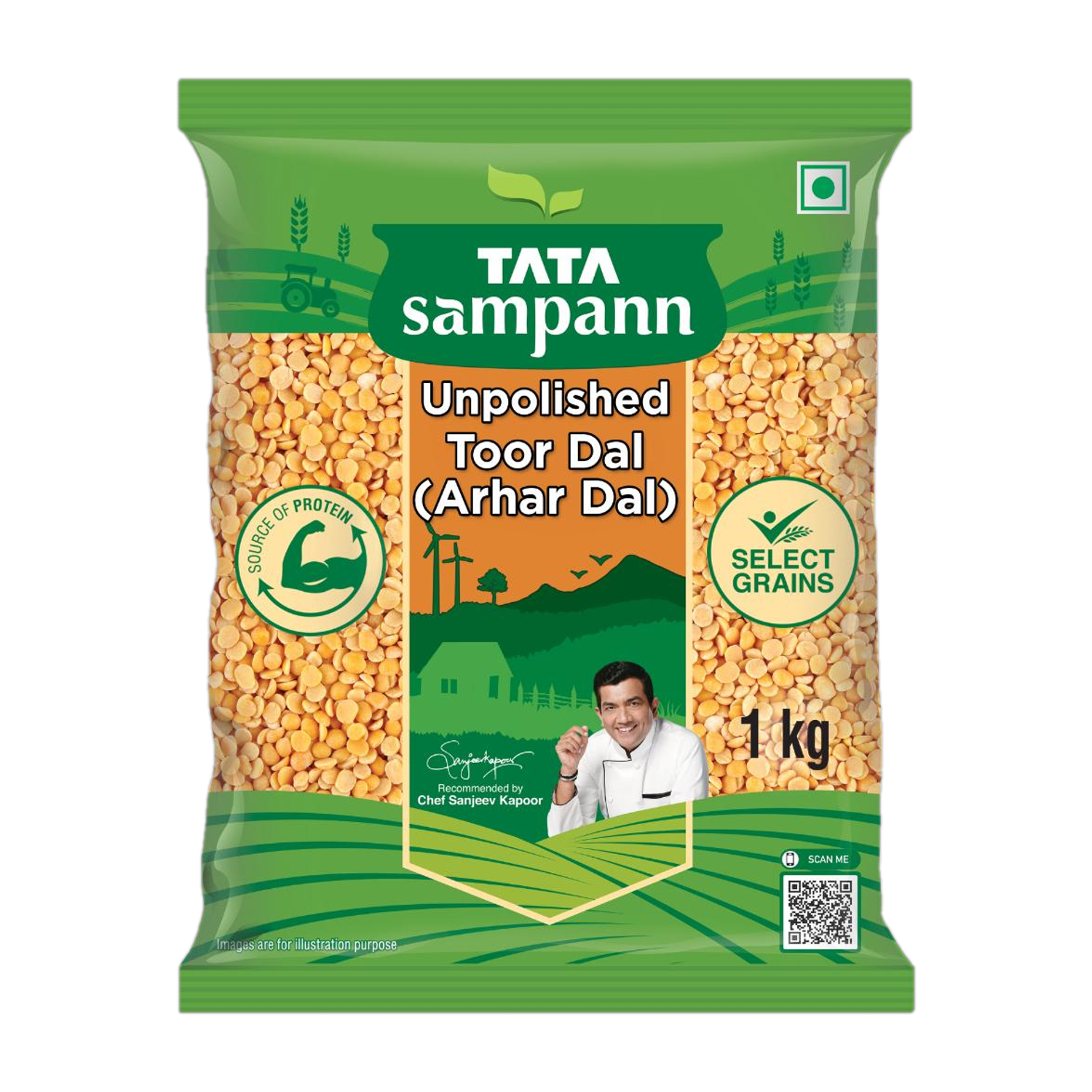 Tata Sampann Unpolished Yellow Toor/Arhar Dal (1 kg) deal from flipkart Tata Sampann Unpolished Yellow Toor/Arhar Dal (1 kg) deal from flipkart