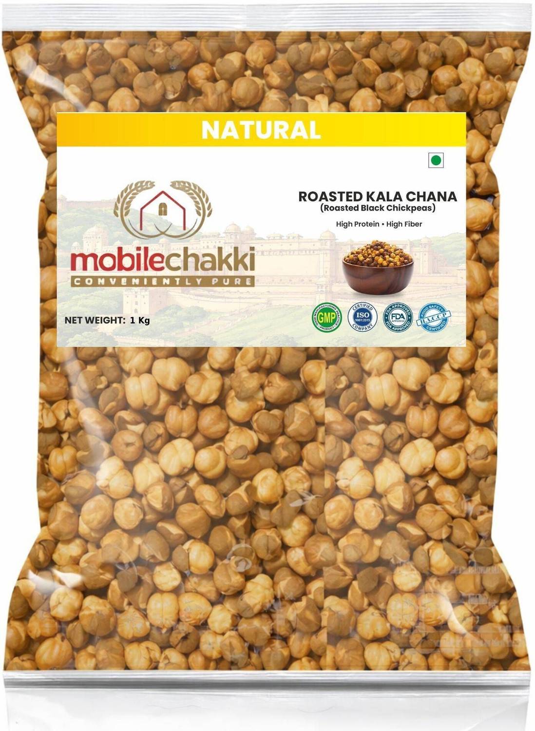 MOBILE Chakki Unpolished Roasted Bengal Gram - Image 1