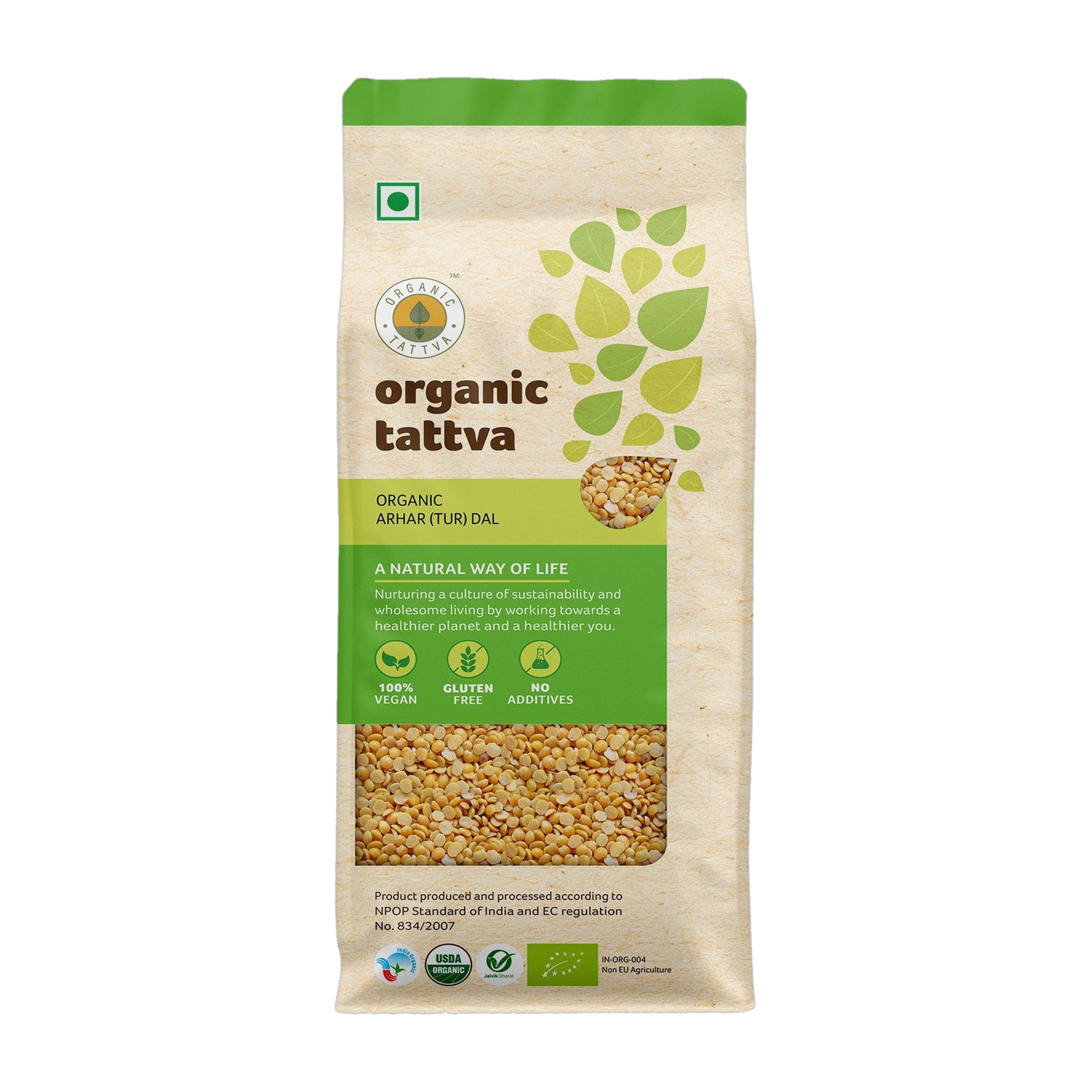 Image of Organic Tattva Unpolished Toor /Arhar Dal