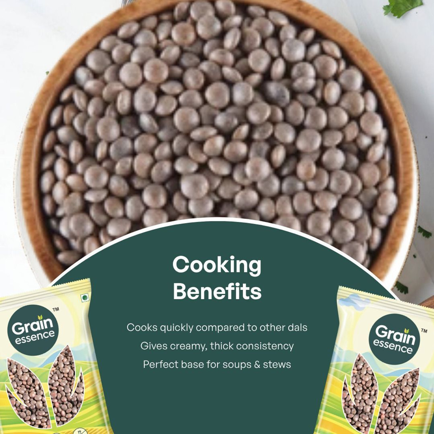 Image of GRAIN ESSENCE Unpolished Masoor Dal (Whole)