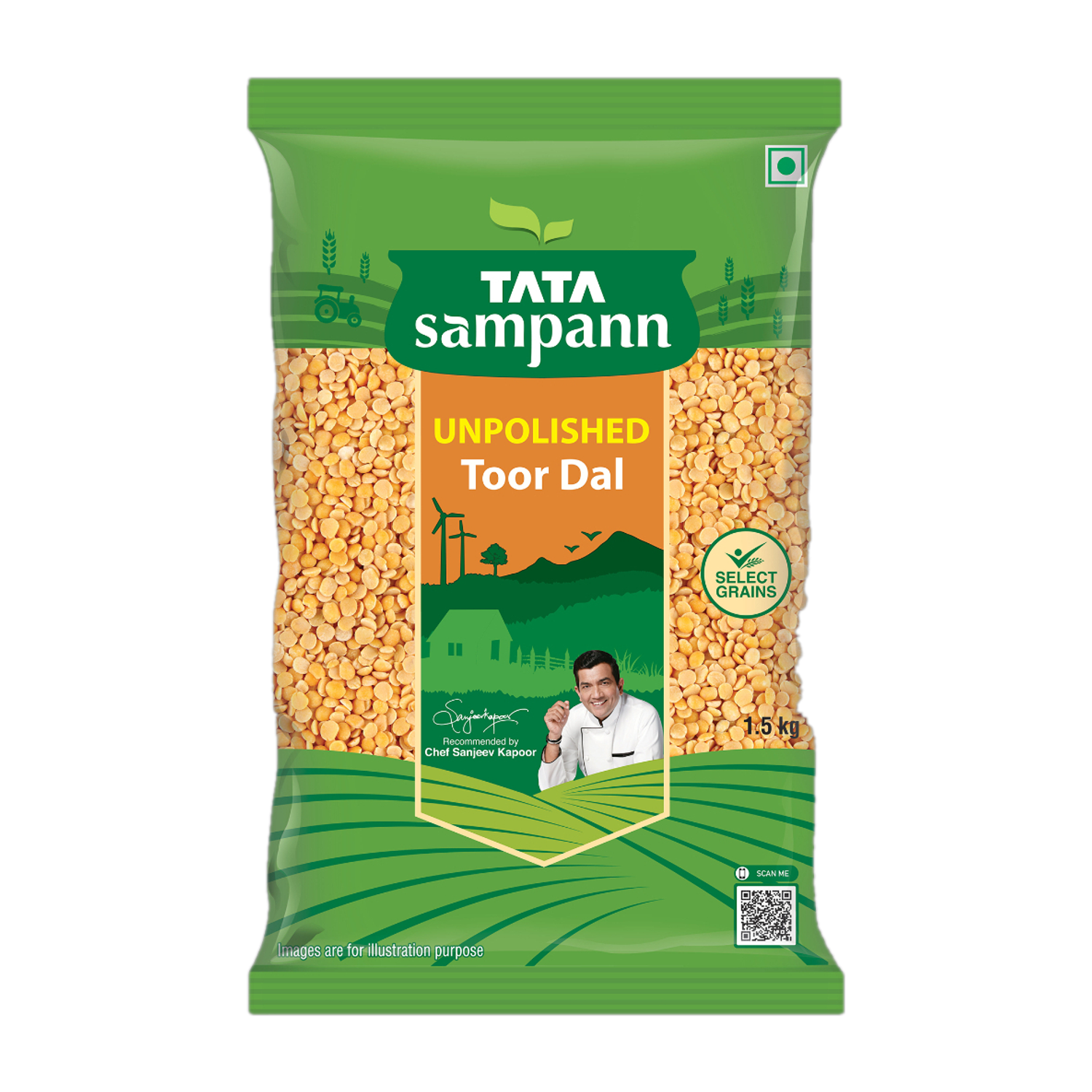 Image of Tata Sampann Unpolished Yellow Toor /Arhar Dal