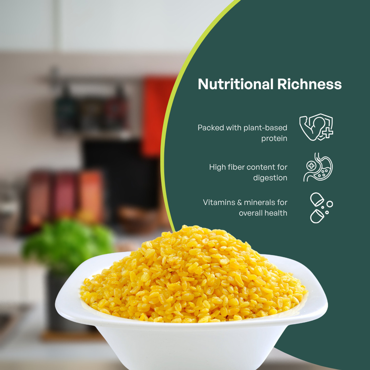 Image of GRAIN ESSENCE Unpolished Yellow Moong Dal (Split)