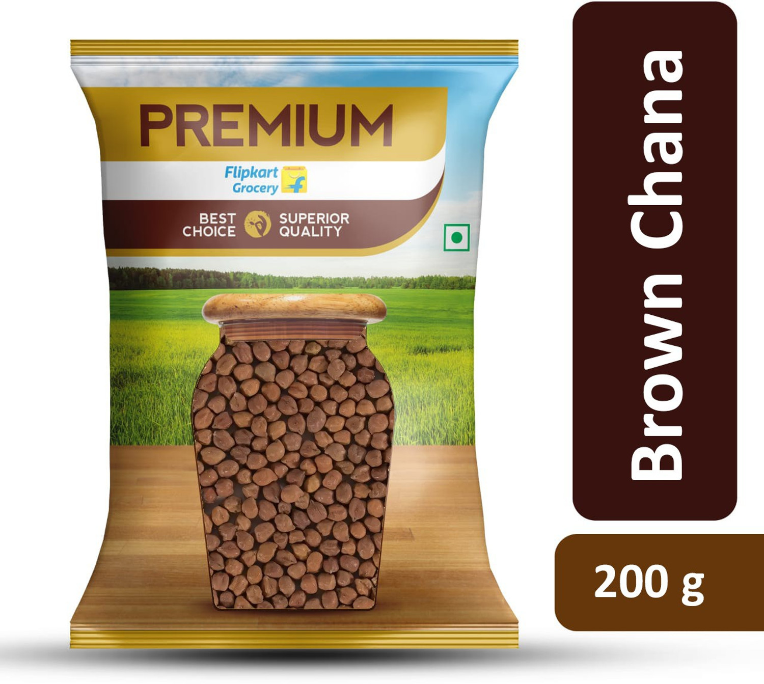 Image of Premium Unpolished Chana by Flipkart Grocery