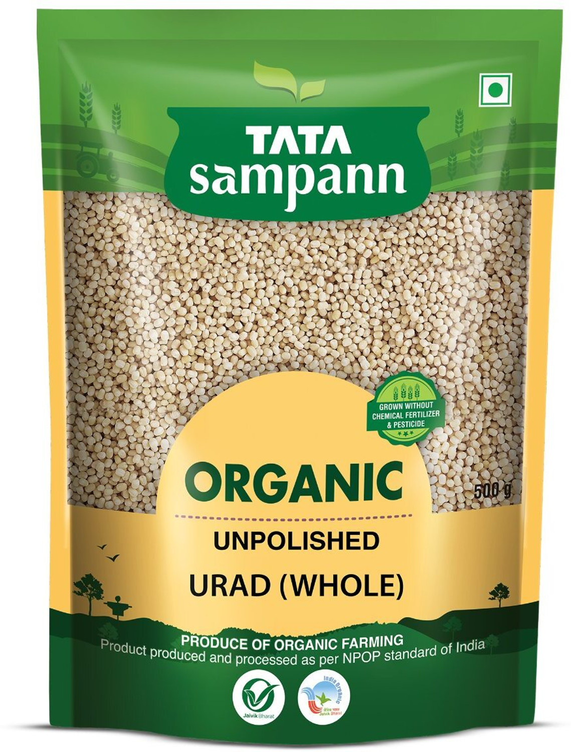 Image of Tata Sampann Unpolished Urad Dal (Whole)