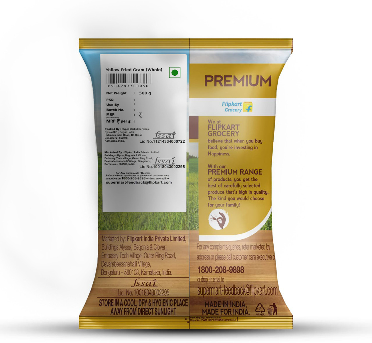 Image of Premium Unpolished Fried Gram by Flipkart Grocery