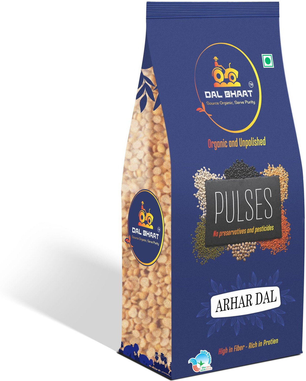 Image of Dal Bhaat Organic Unpolished Toor /Arhar Dal