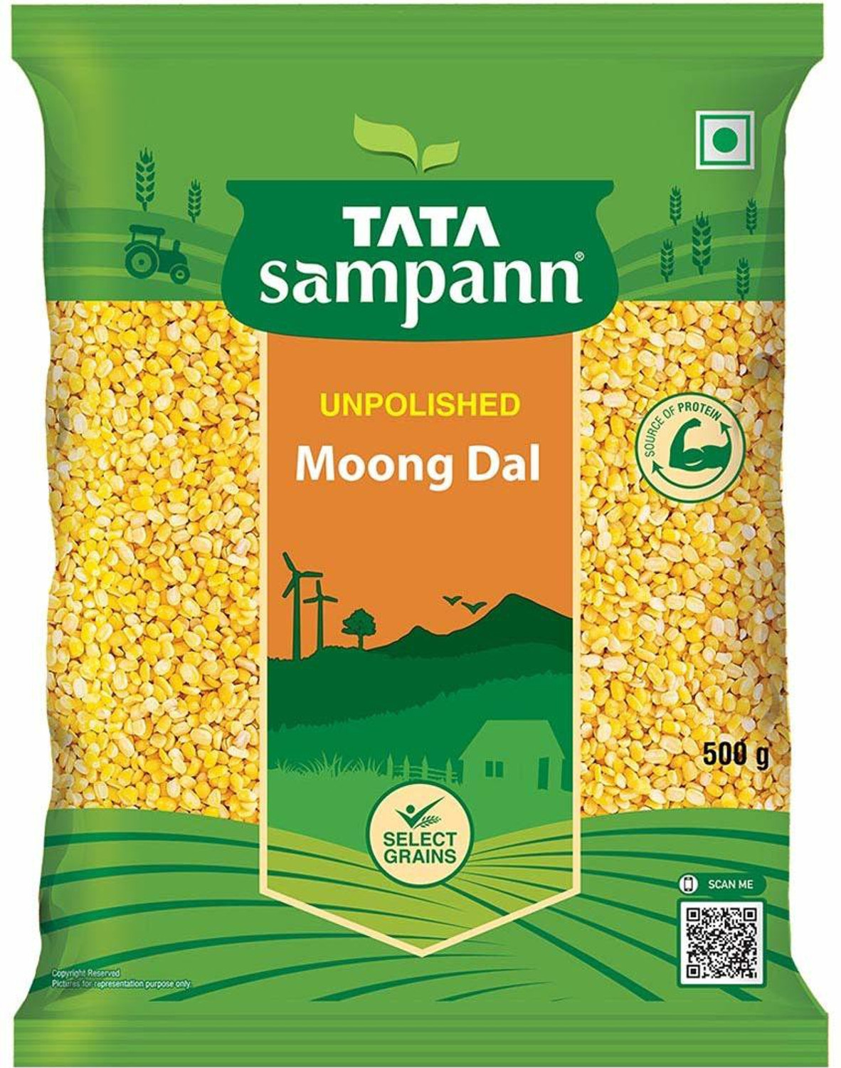 Image of Tata Unpolished Moong Dal (Split)