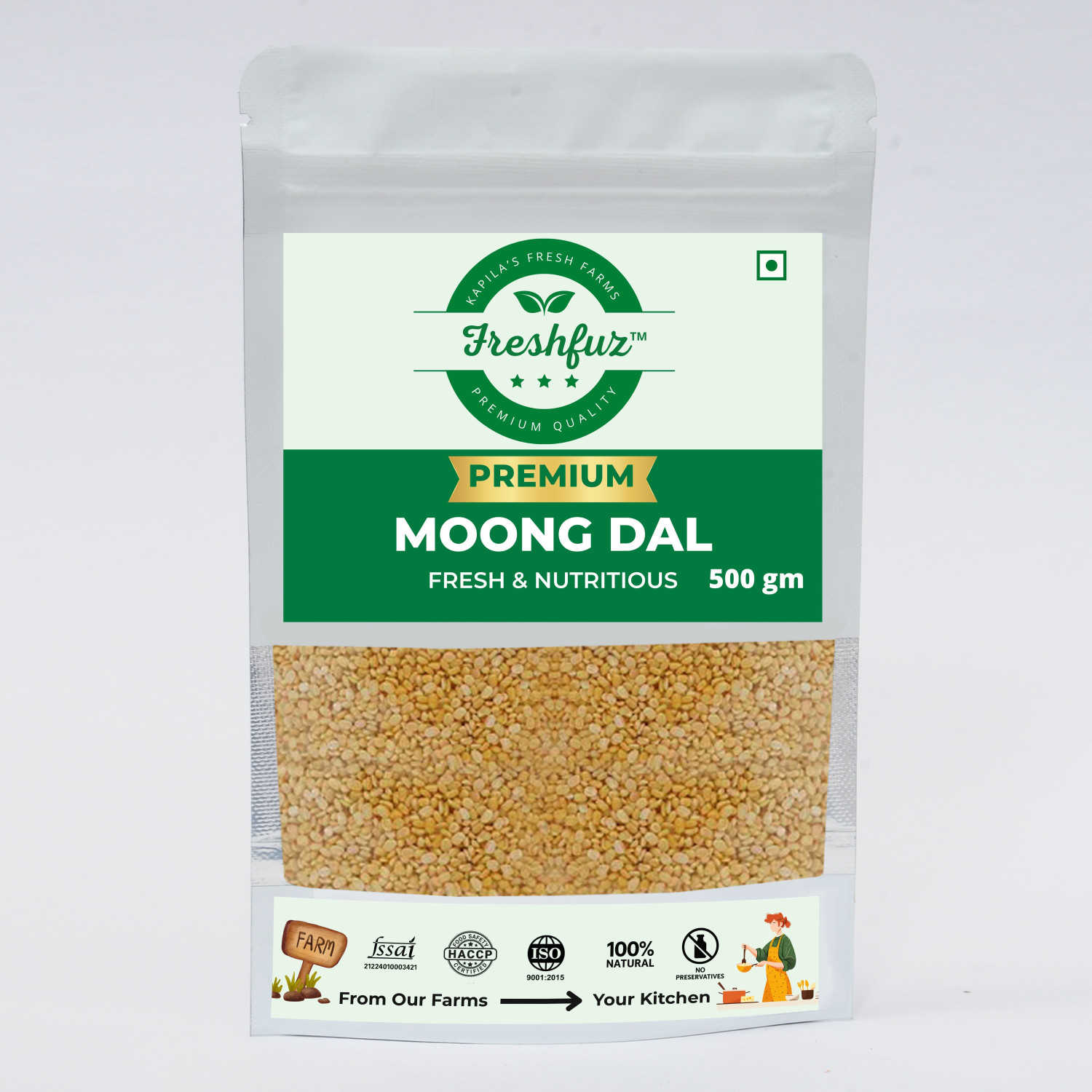 Image of freshfuz Yellow Moong Dal (Split)