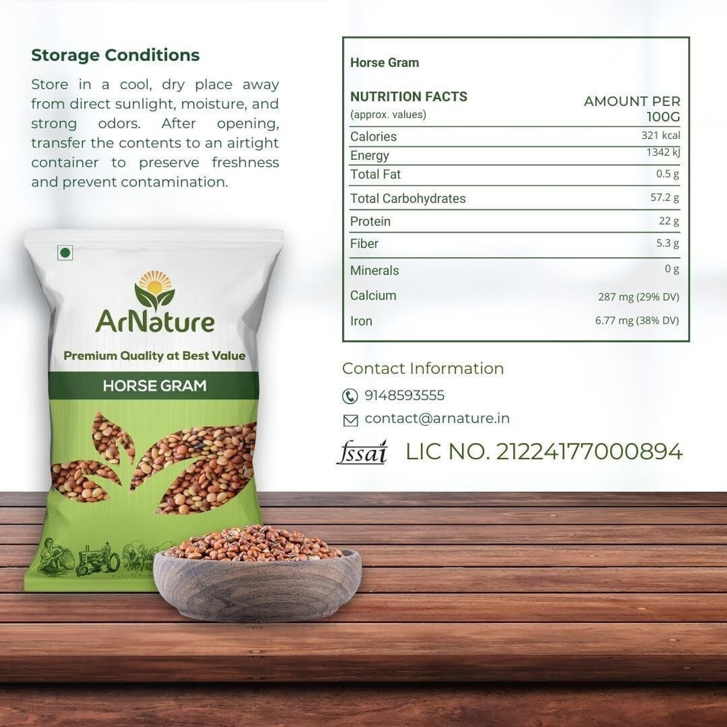 Image of ARNATURE Unpolished Horse Gram