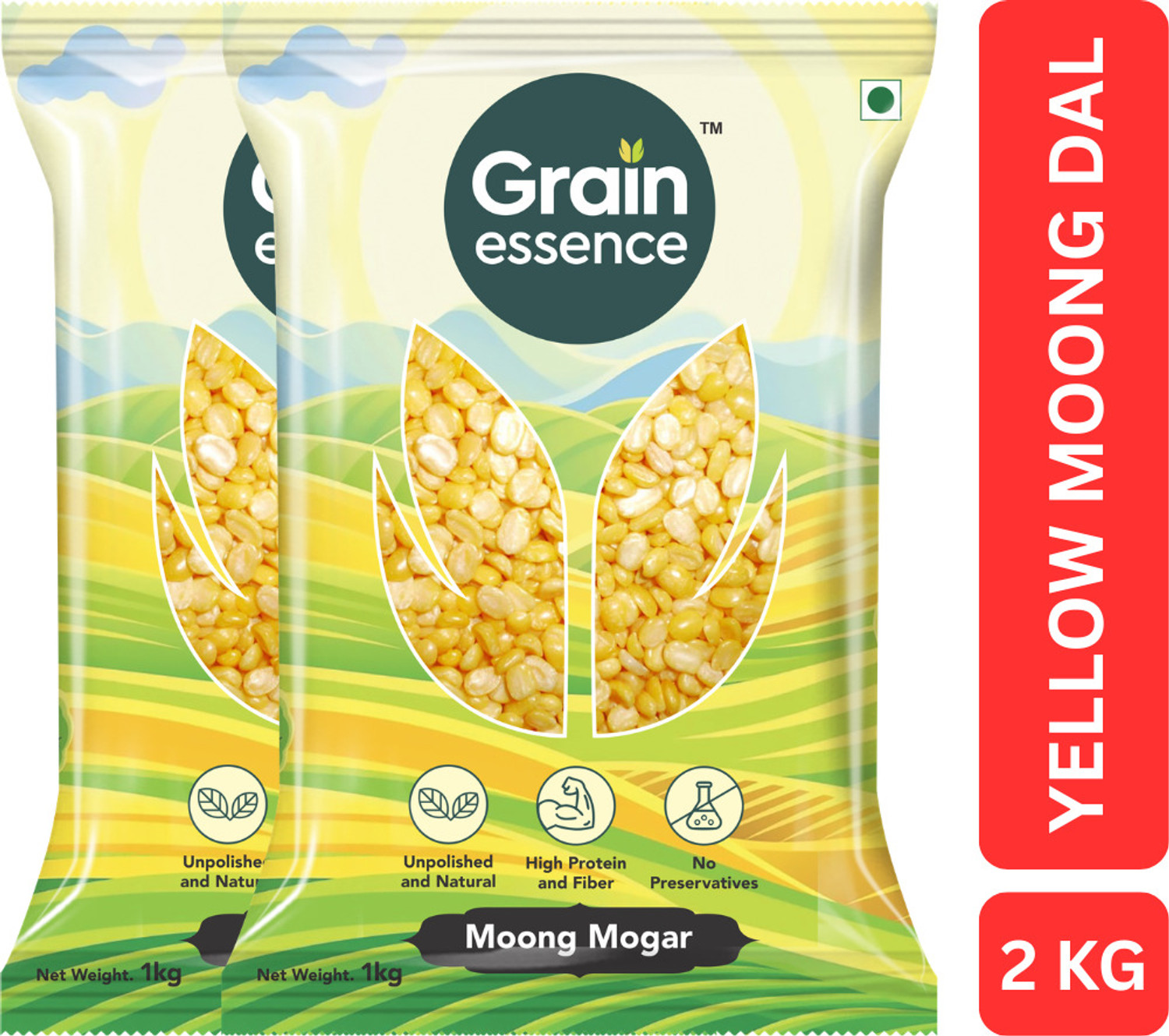 Image of GRAIN ESSENCE Unpolished Yellow Moong Dal (Split)