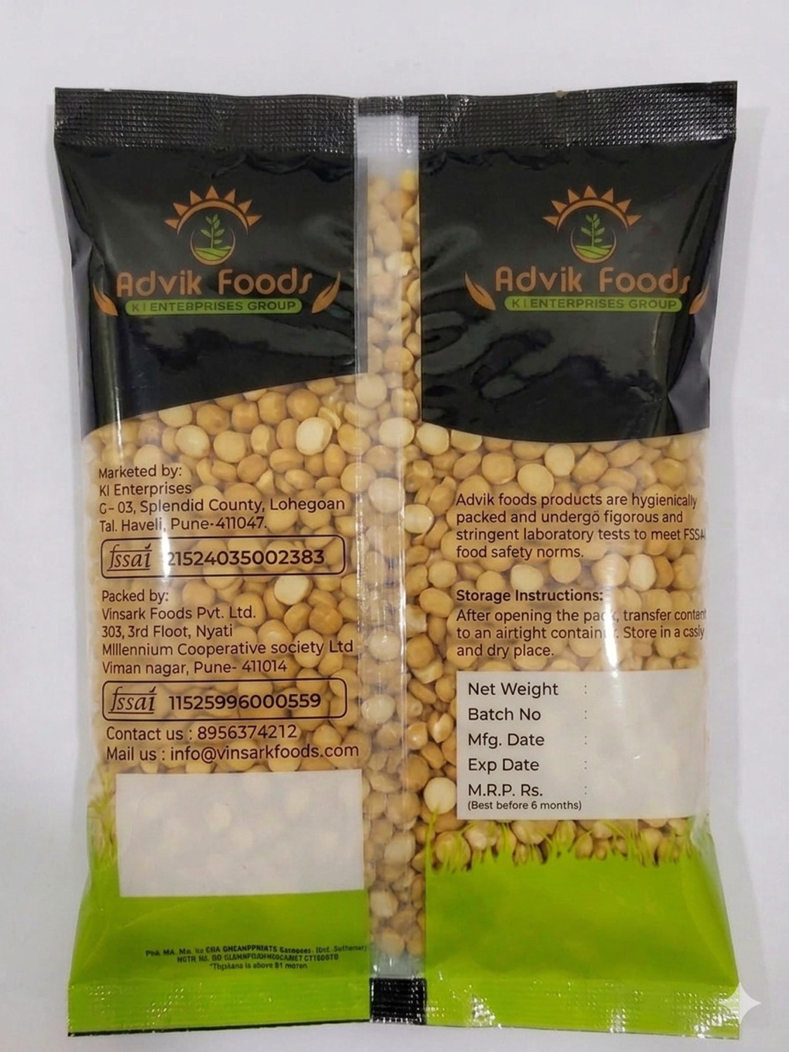 Image of advik foods Yellow Chana Dal