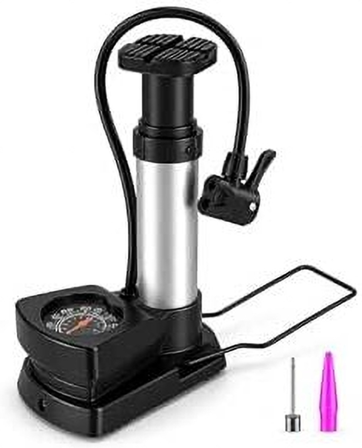 Image of Vinsera Foot pump Ball, Balloon, Basketball Pump, Car, Football Pump, Motorcycle, Bicycle Pump (Black)