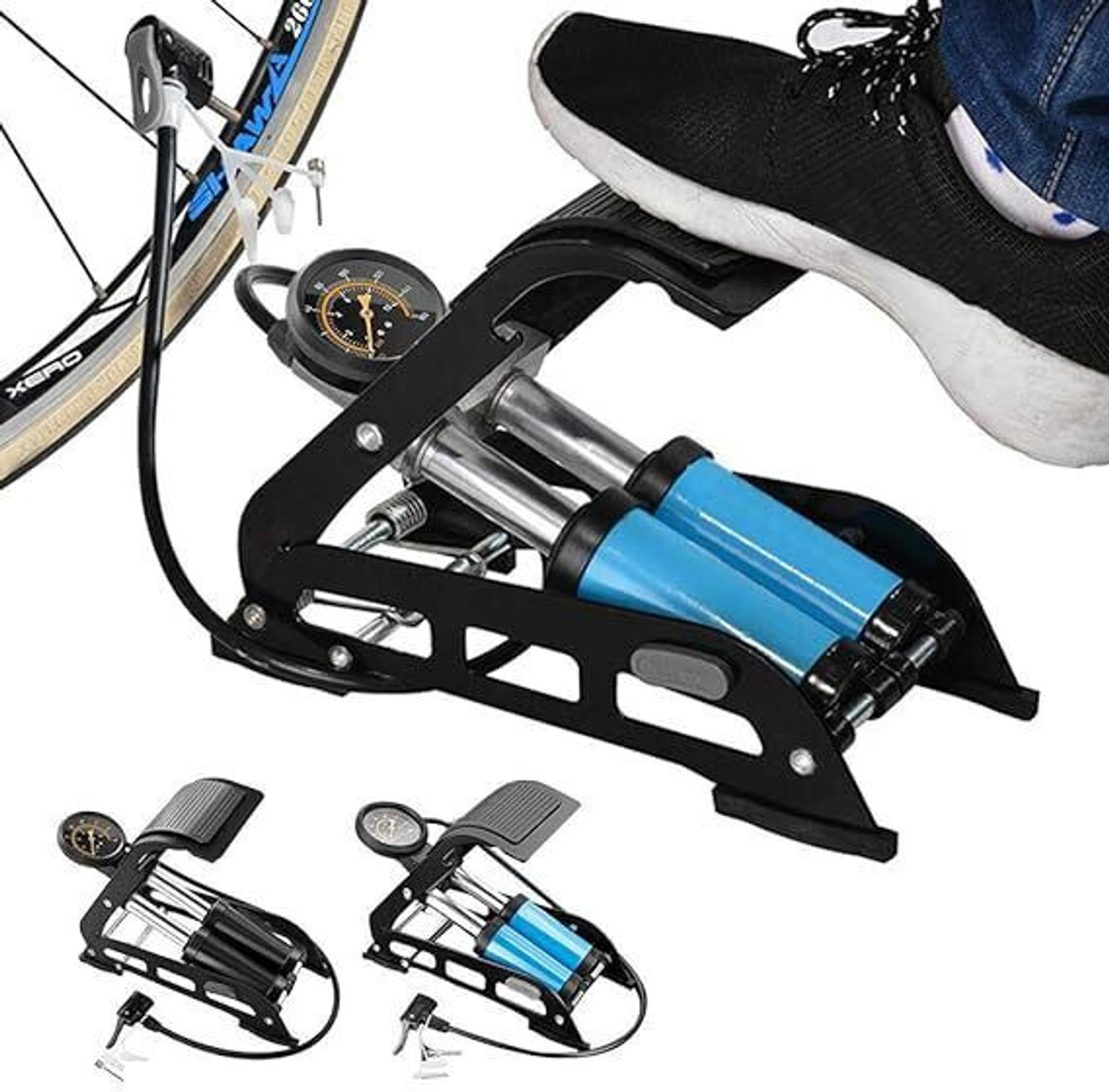 Image of LIRZEG Foot Pump Car, Volleyball Pump, Motorcycle Pump