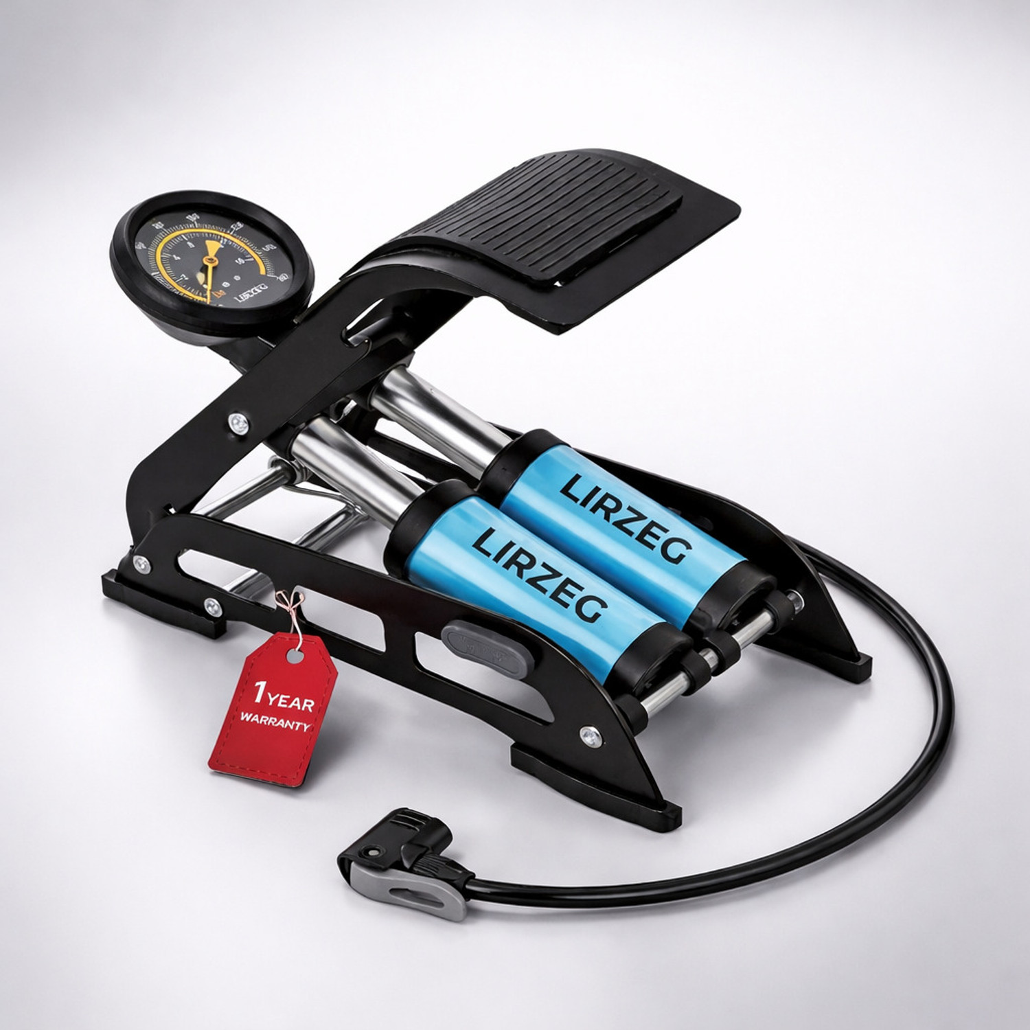 Image of LIRZEG FOOT PUMP Air Pump for Motorbike,Cars,Bicycle,for Football,Cycle Pumps Car Pump