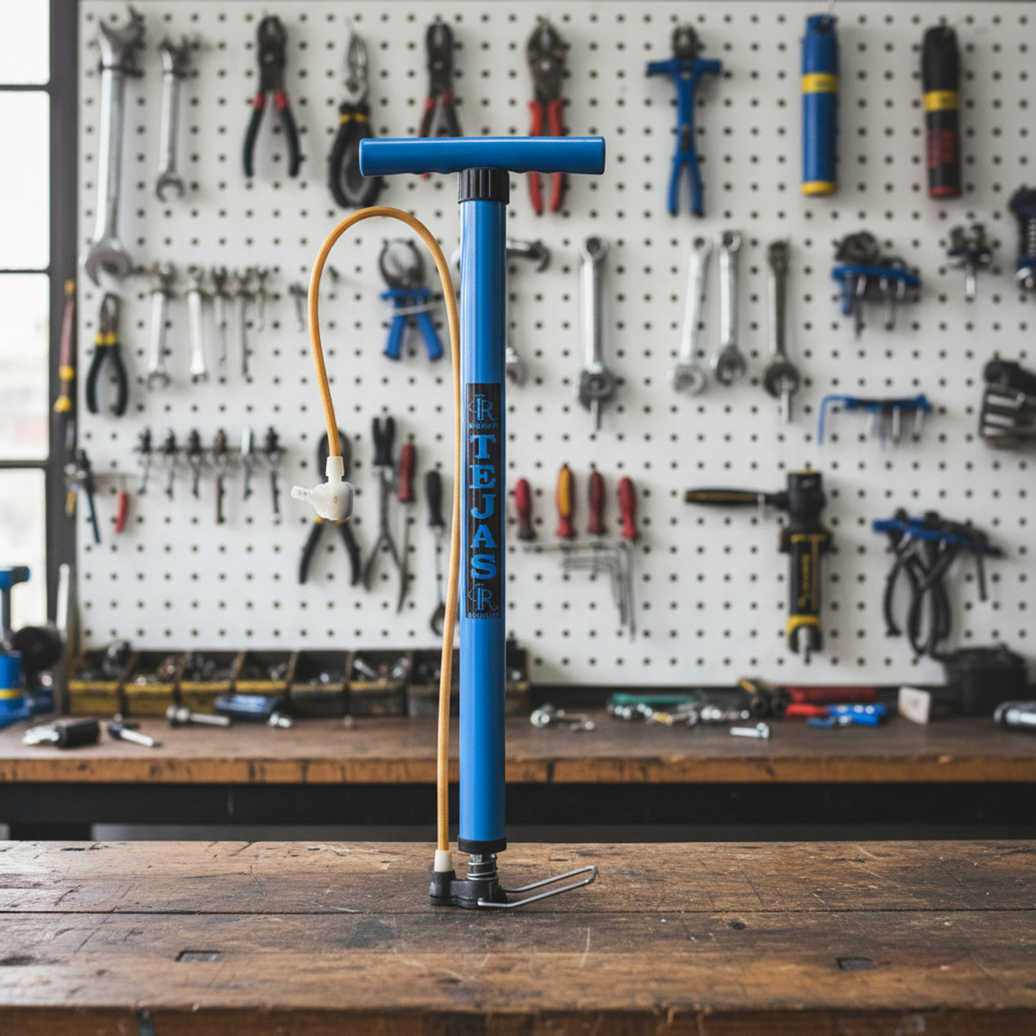 Image of Super Bicycle Air Pump High Pressure Pump Durable Metal Body Multiple Colour Options Bicycle, Ball, Balloon, Basketball Pump, Car, Football Pump, Motorcycle, Volleyball Pump Pump