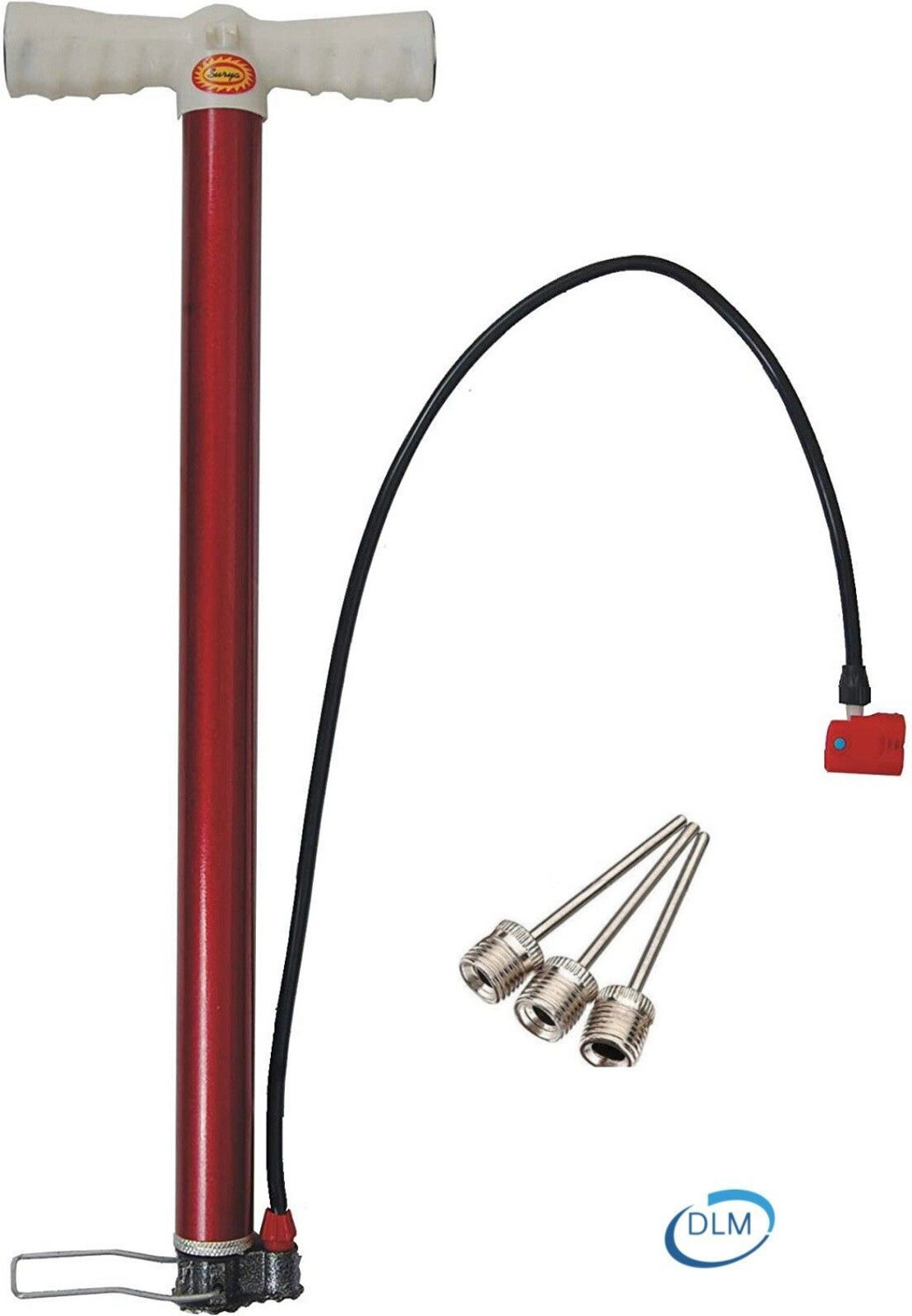 Image of DLM Air cycle pump for football bicycle, basketball pump, volleyball with 3 AIR PINS Bicycle, Handball Pump, Volleyball Pump, Balloon, Football Pump, Ball, Basketball Pump Pump