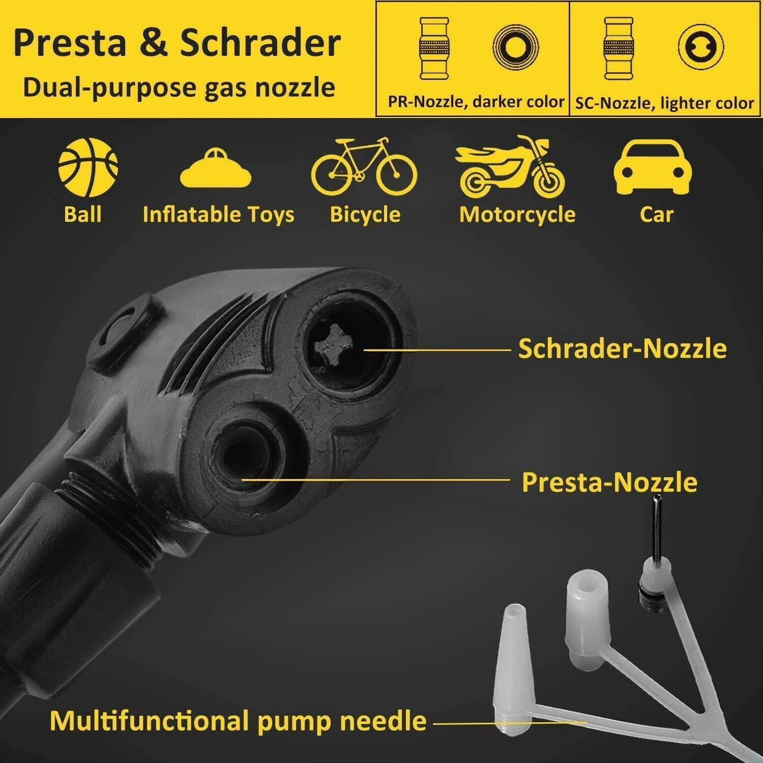 Image of LIRZEG 160 Psi PUMP FOR CAR BIKE Car Pump